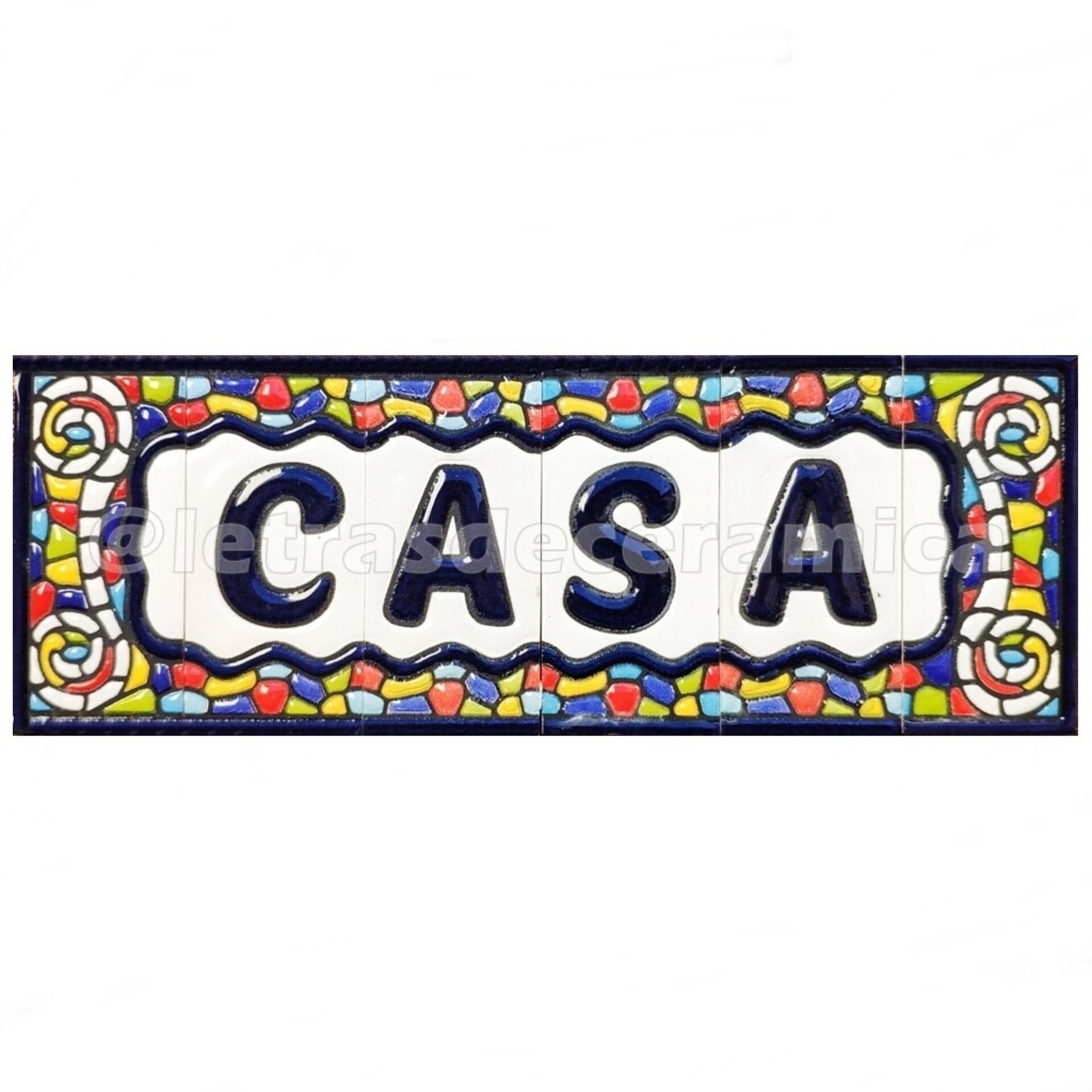 Letras y Números modelo "COLORES" - 7,5cm. (3") - 4