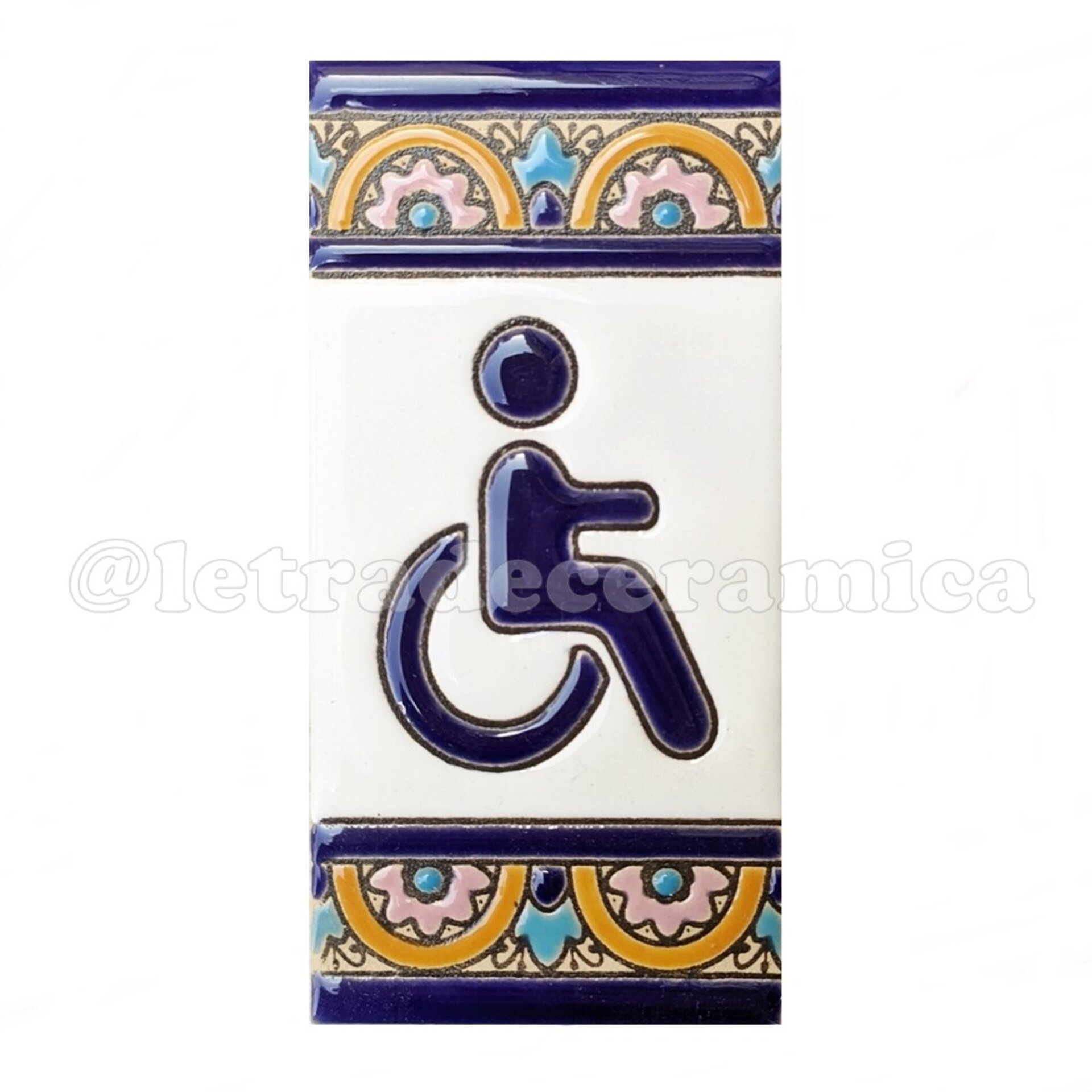 Letras y Números modelo "ARCO-ROSA" - 11cm. (2.1") - 7