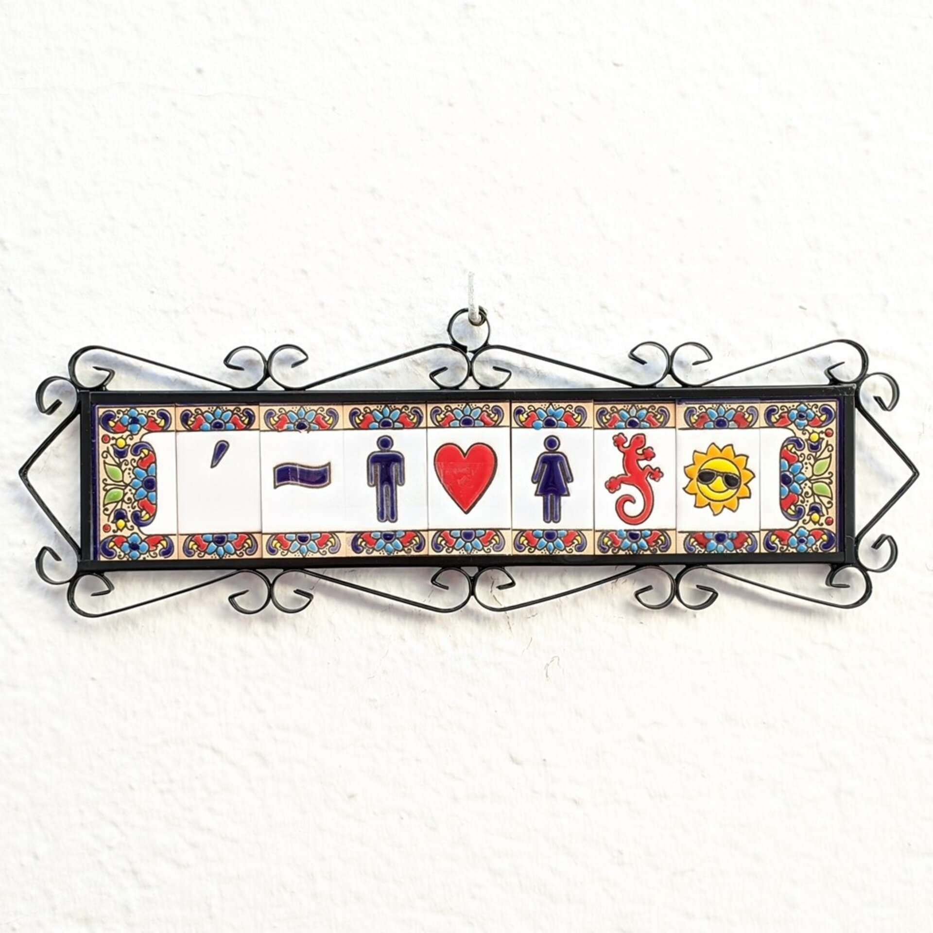 Letras y Números modelo "FLOR-AZUL" - 7,5cm. (3") - 6