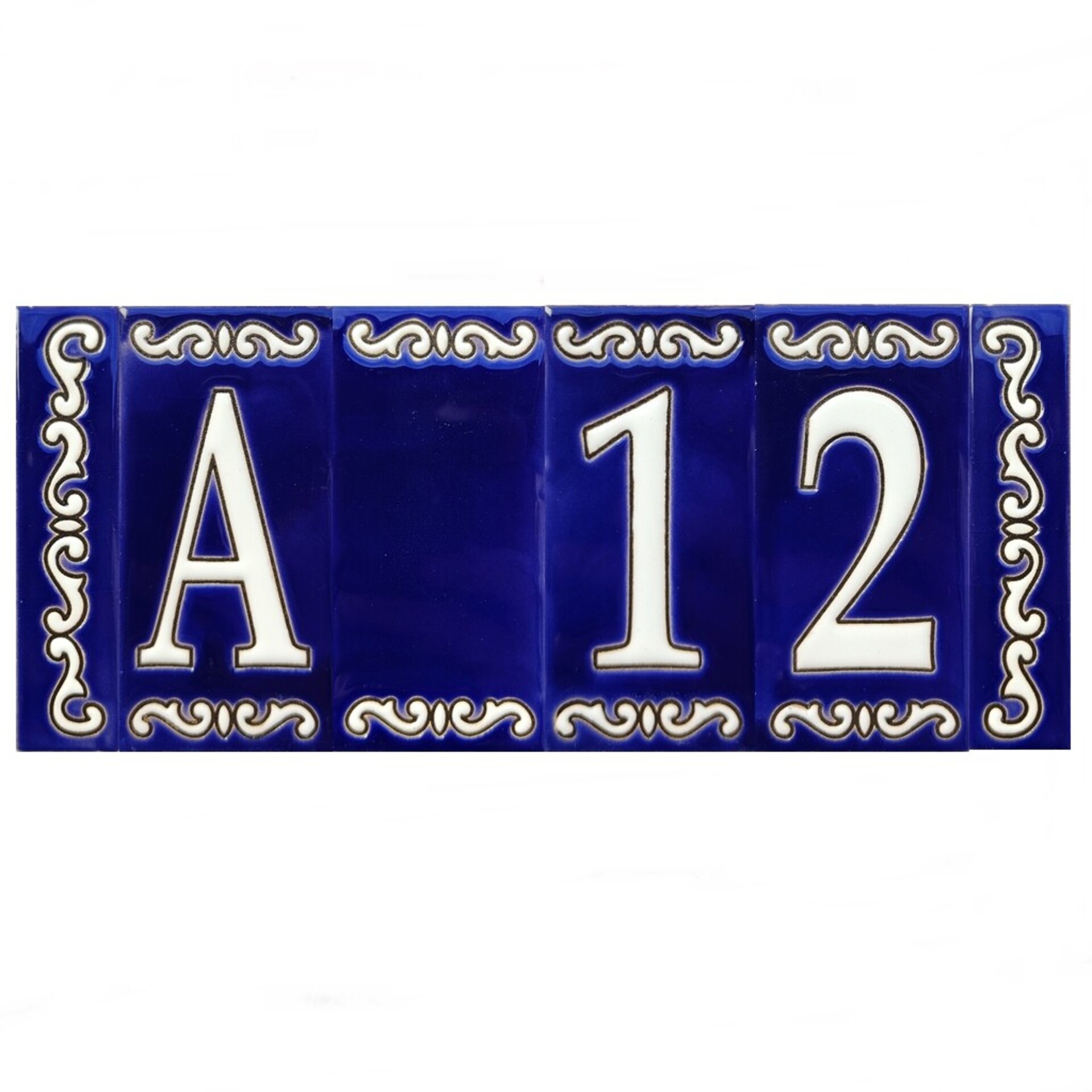 Letras y Números modelo "CIELO-AZUL" - 11cm. (2.1") - 11