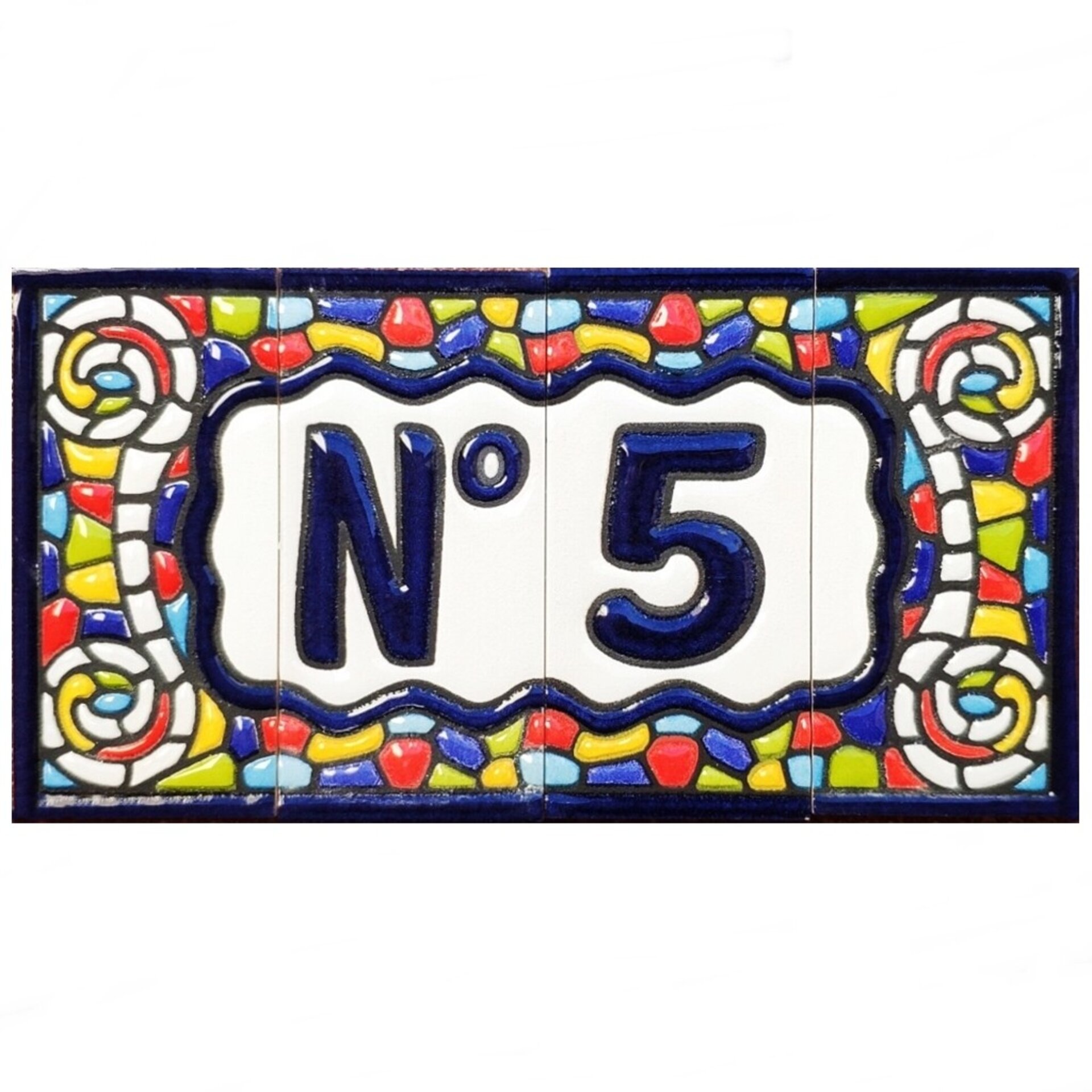 Letras y Números modelo "COLORES" - 7,5cm. (3") - 13