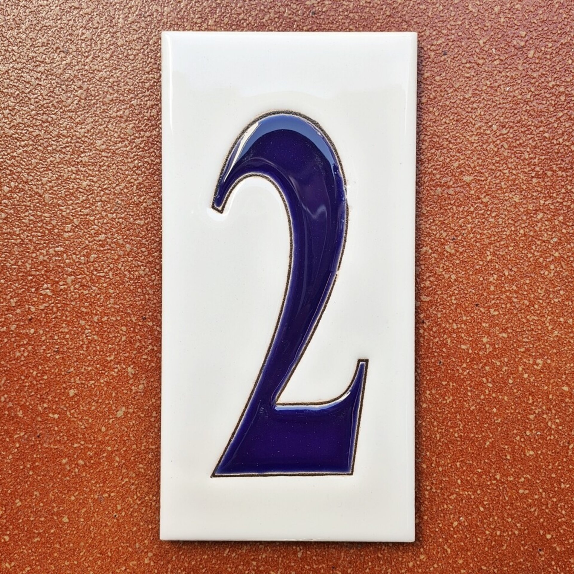 Números simples "AZULES" - 15cm. (6") - 7