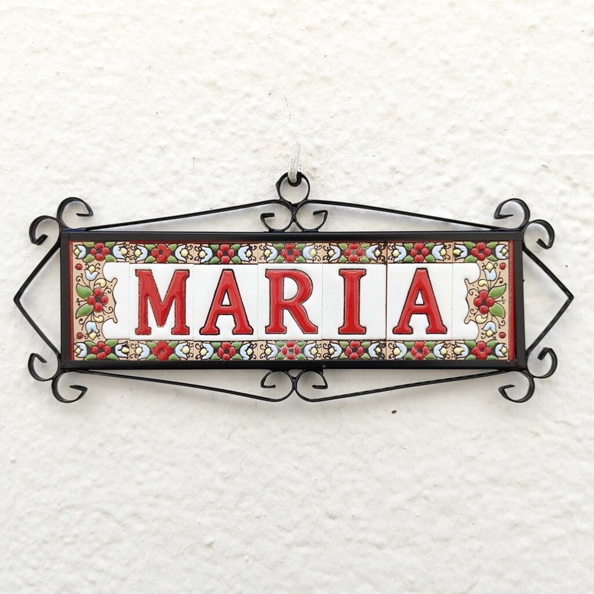 Letras y Números modelo "JARDIN-Rojo" - 7,5cm. (3") - 4