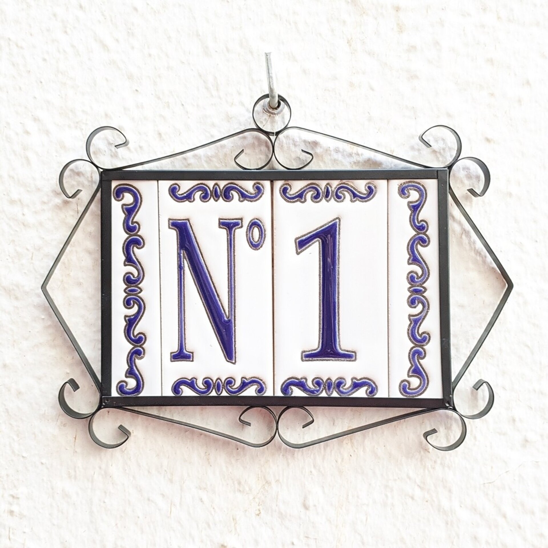 Letras y Números modelo "MAR-AZUL" - 11cm. (2.1") - 6