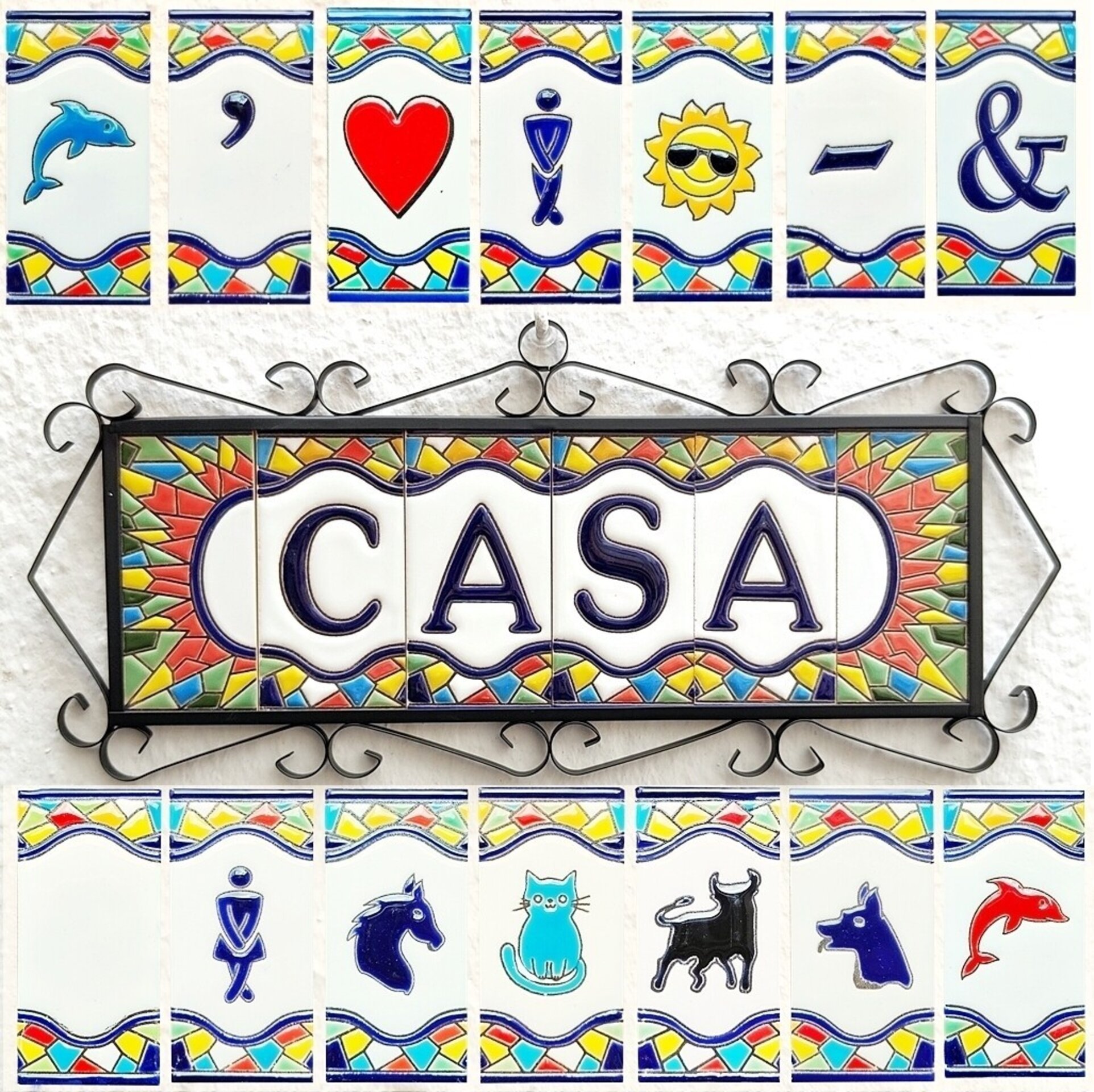 Letras y Números modelo "RONDA-M" - 11cm. (2.1") - 4