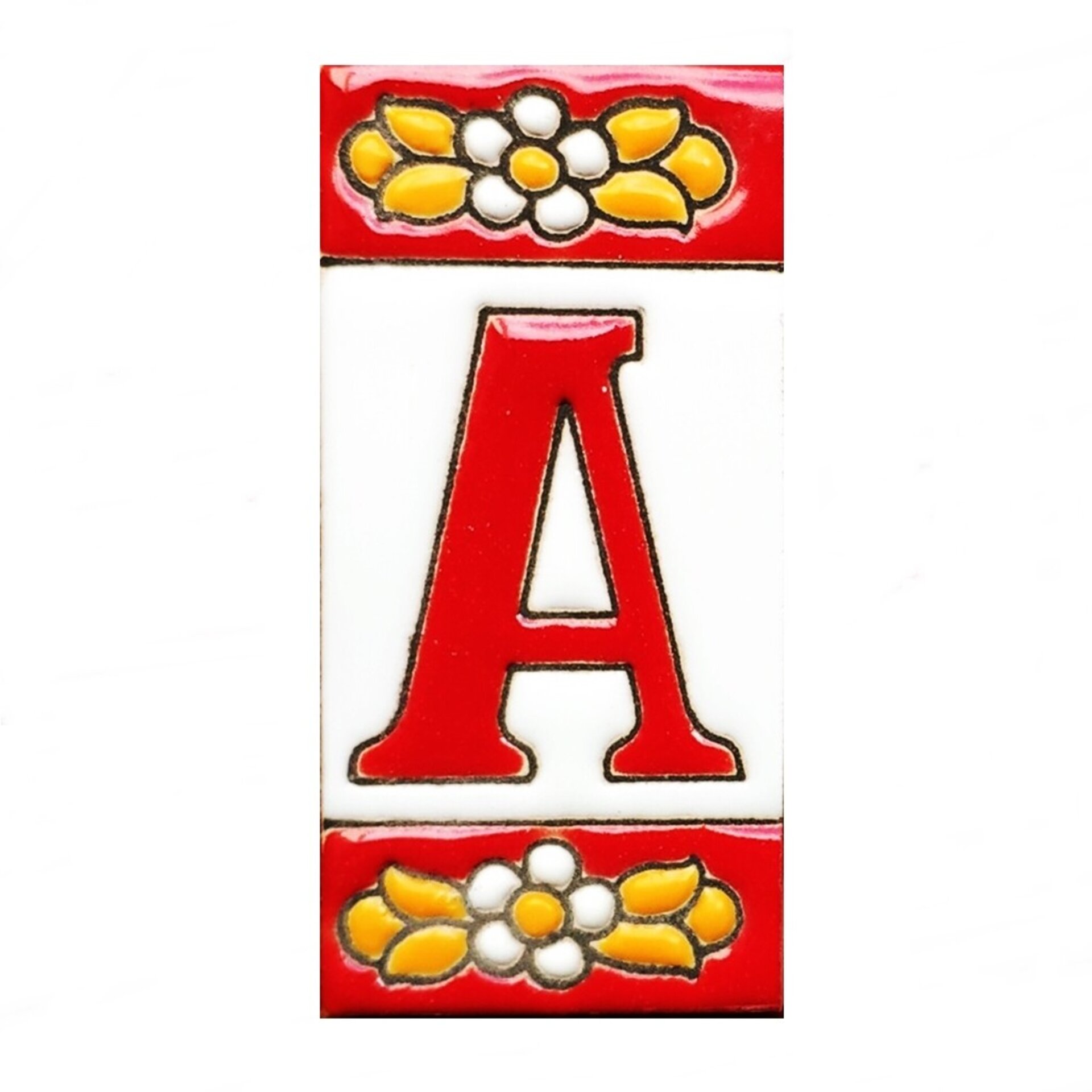 Letras y Números modelo "ROJAS" - 7,5cm. (3") - 10