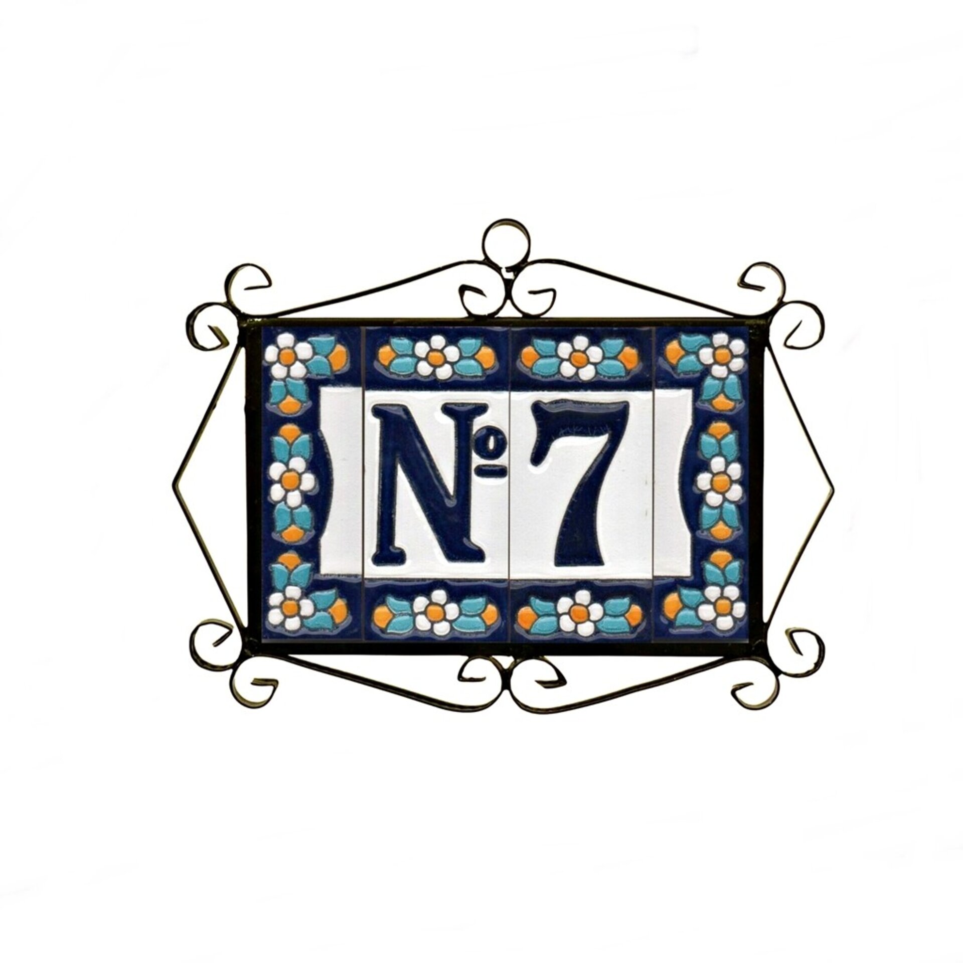 Letras y Números modelo "AZUL1" - 7,5cm. (3") - 11