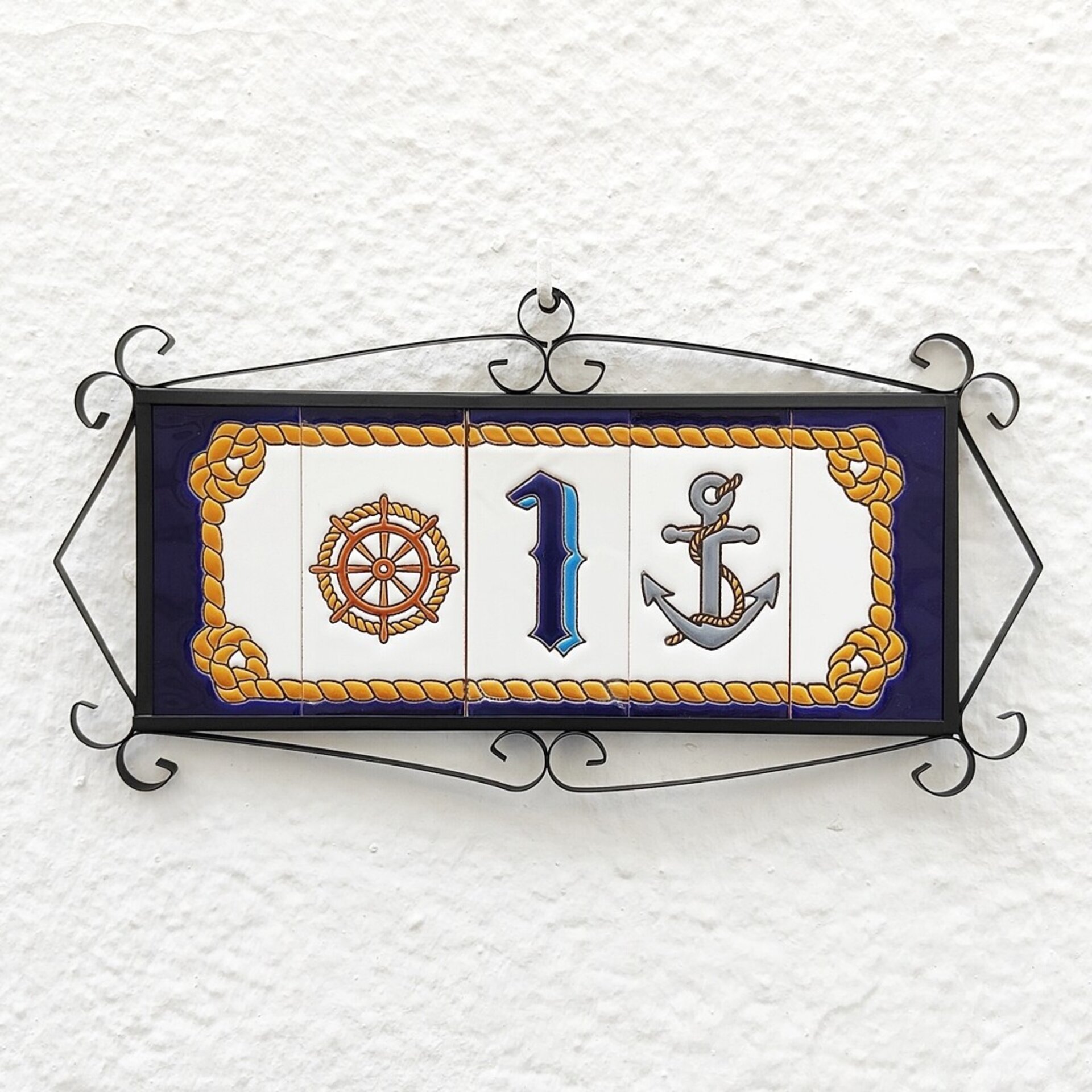 Números modelo "MARITIMO" - 11cm. (2.1") - 5