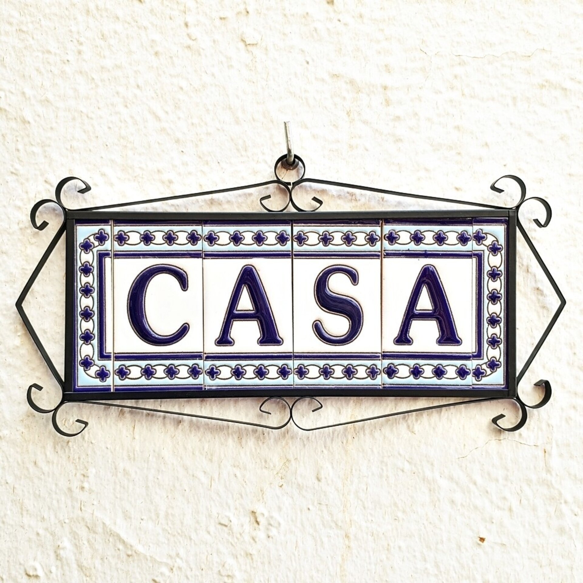 Letras y Números modelo "AZUL-BLANCO" - 11cm. (2.1") - 12