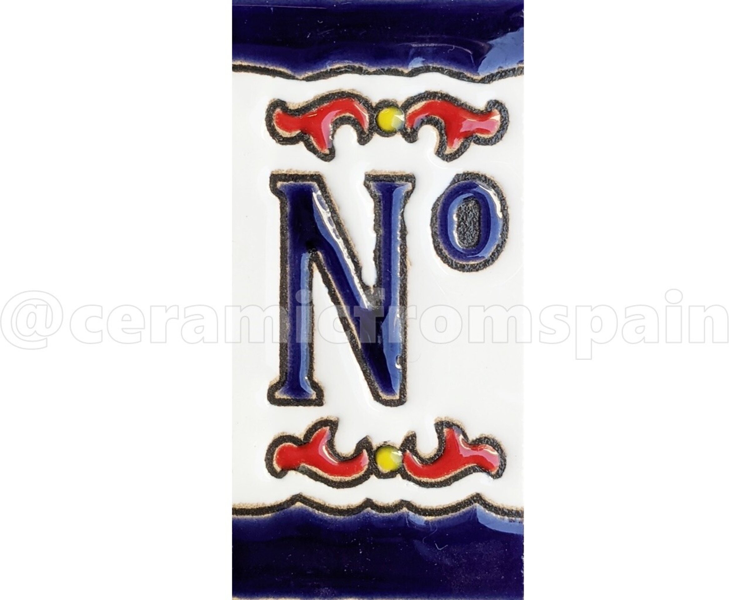 Letras y Números modelo "RenacRoj" - 7,5cm. (3") - 12