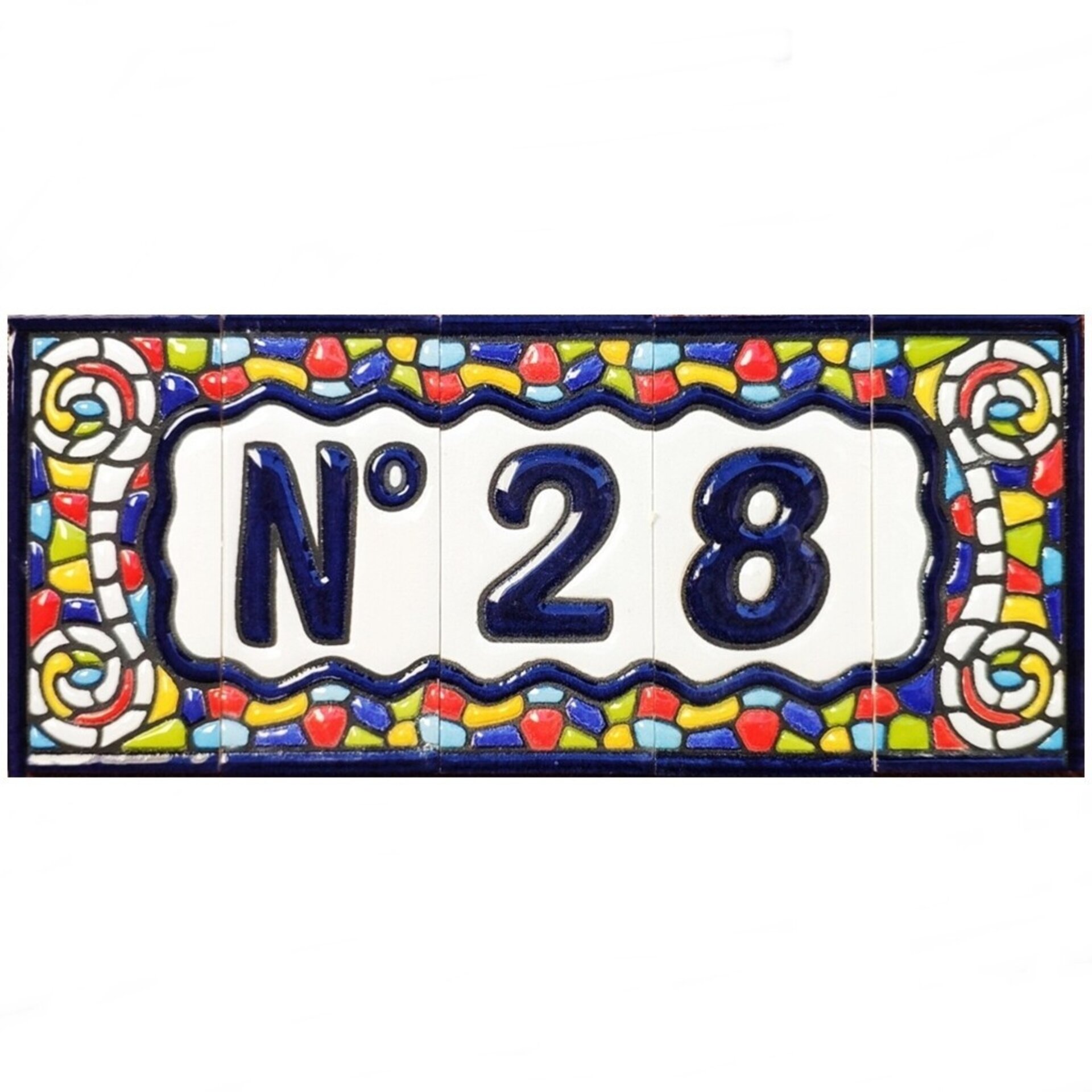 Letras y Números modelo "COLORES" - 7,5cm. (3") - 17