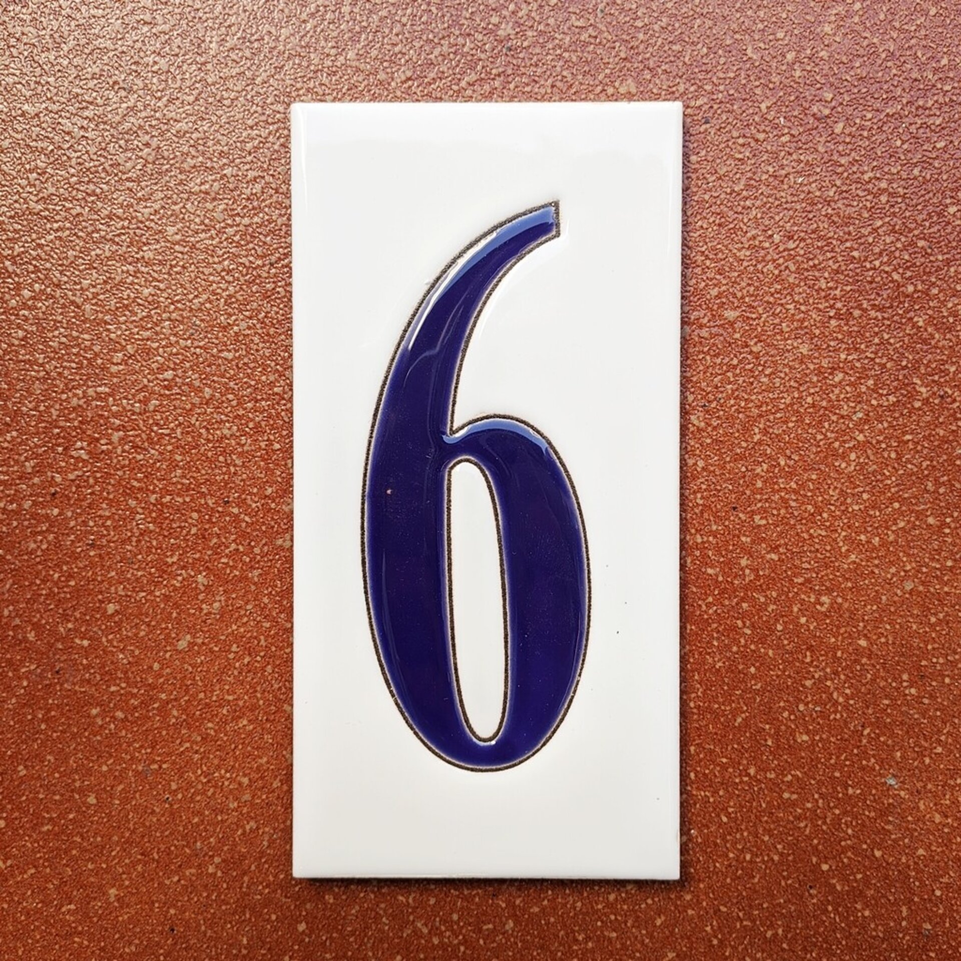 Números simples "AZULES" - 15cm. (6") - 11