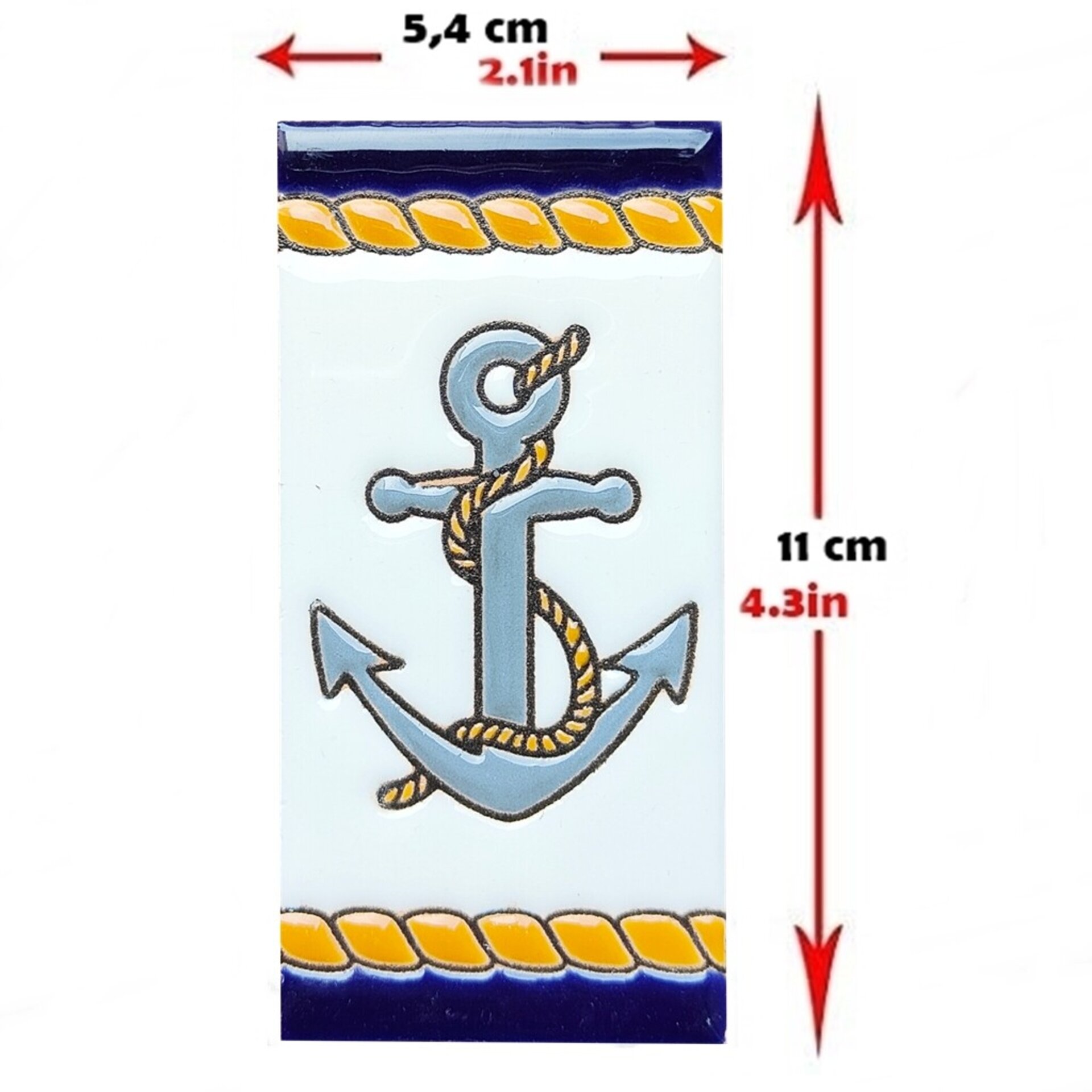 Números modelo "MARITIMO" - 11cm. (2.1") - 2