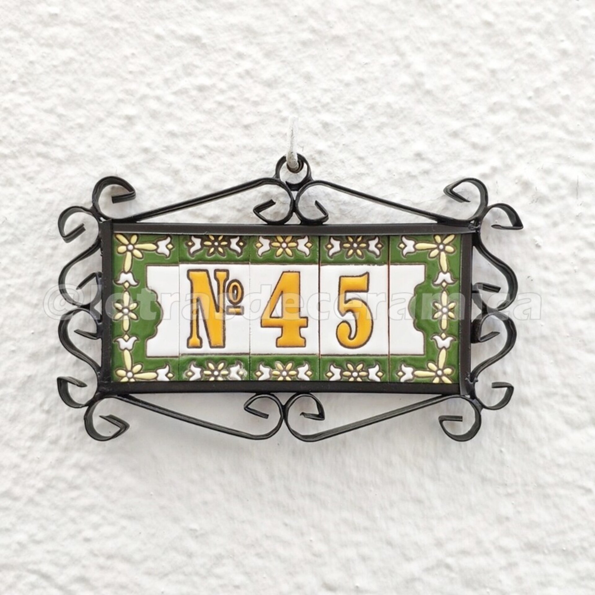 Letras y Números modelo "VERDES2" - 7,3cm. (3") - 12