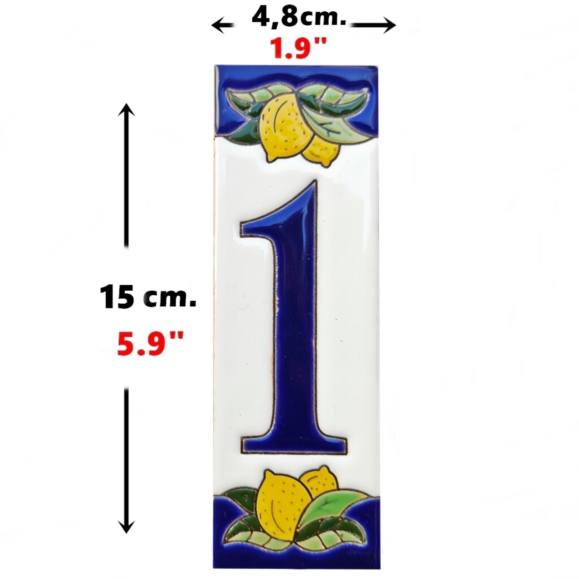 Letras y Números modelo "LIMONCELLO" - 15cm. (6") - 3