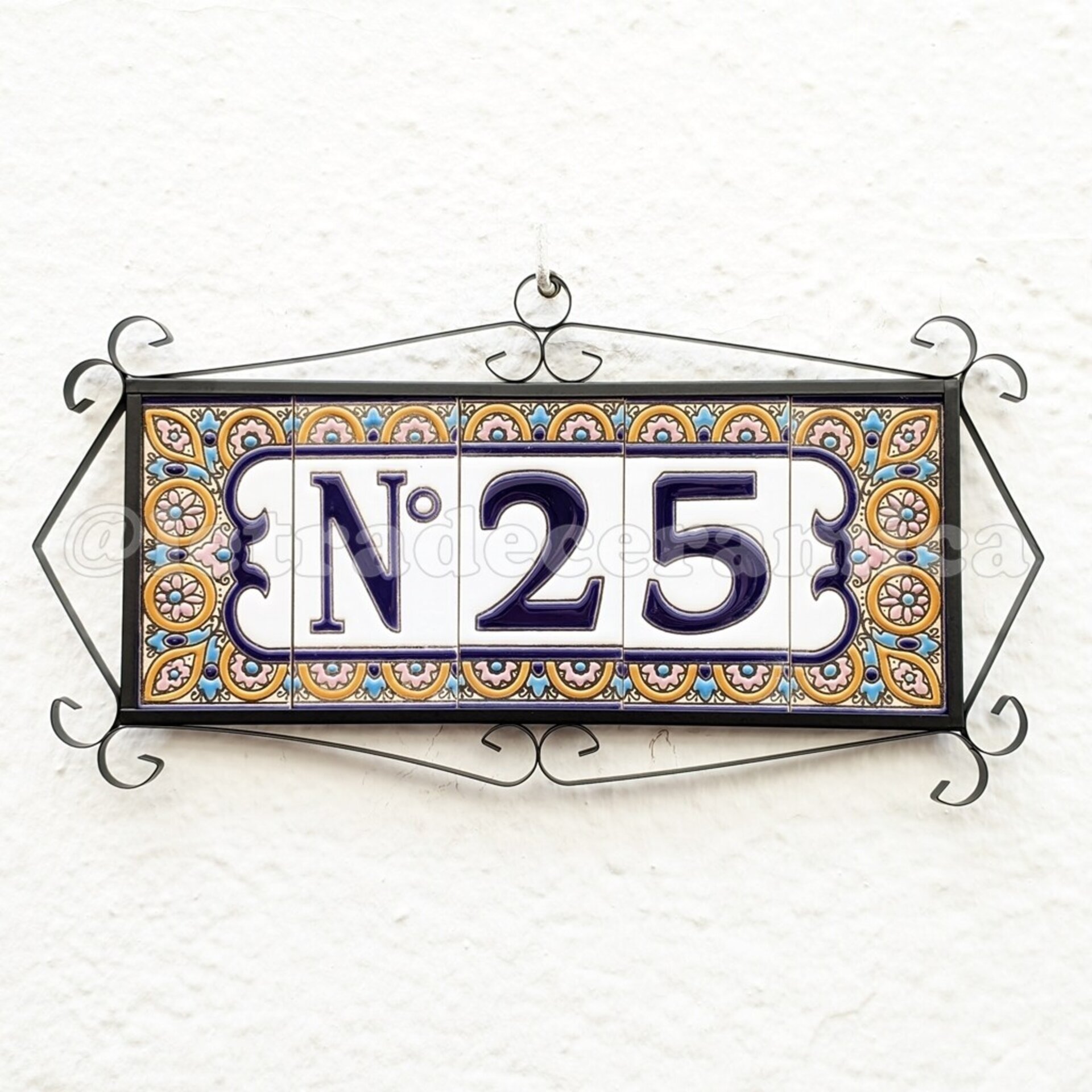 Letras y Números modelo "ARCO-ROSA" - 11cm. (2.1") - 3