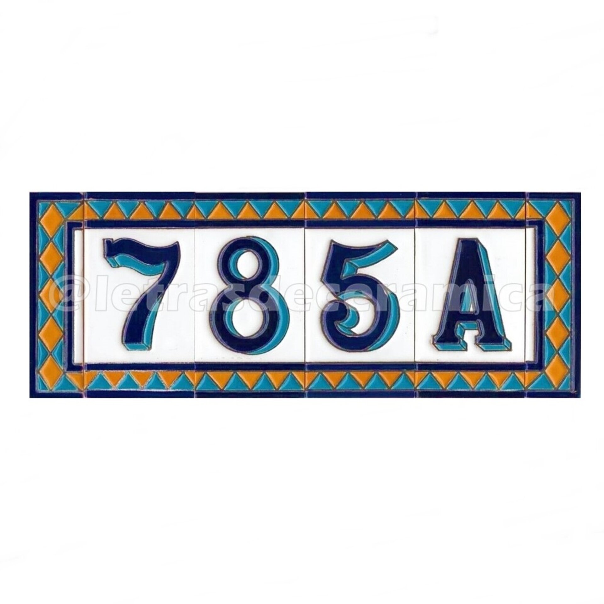 Letras y Números modelo "AMARILLO-M1" - 11cm. (2.1") - 7