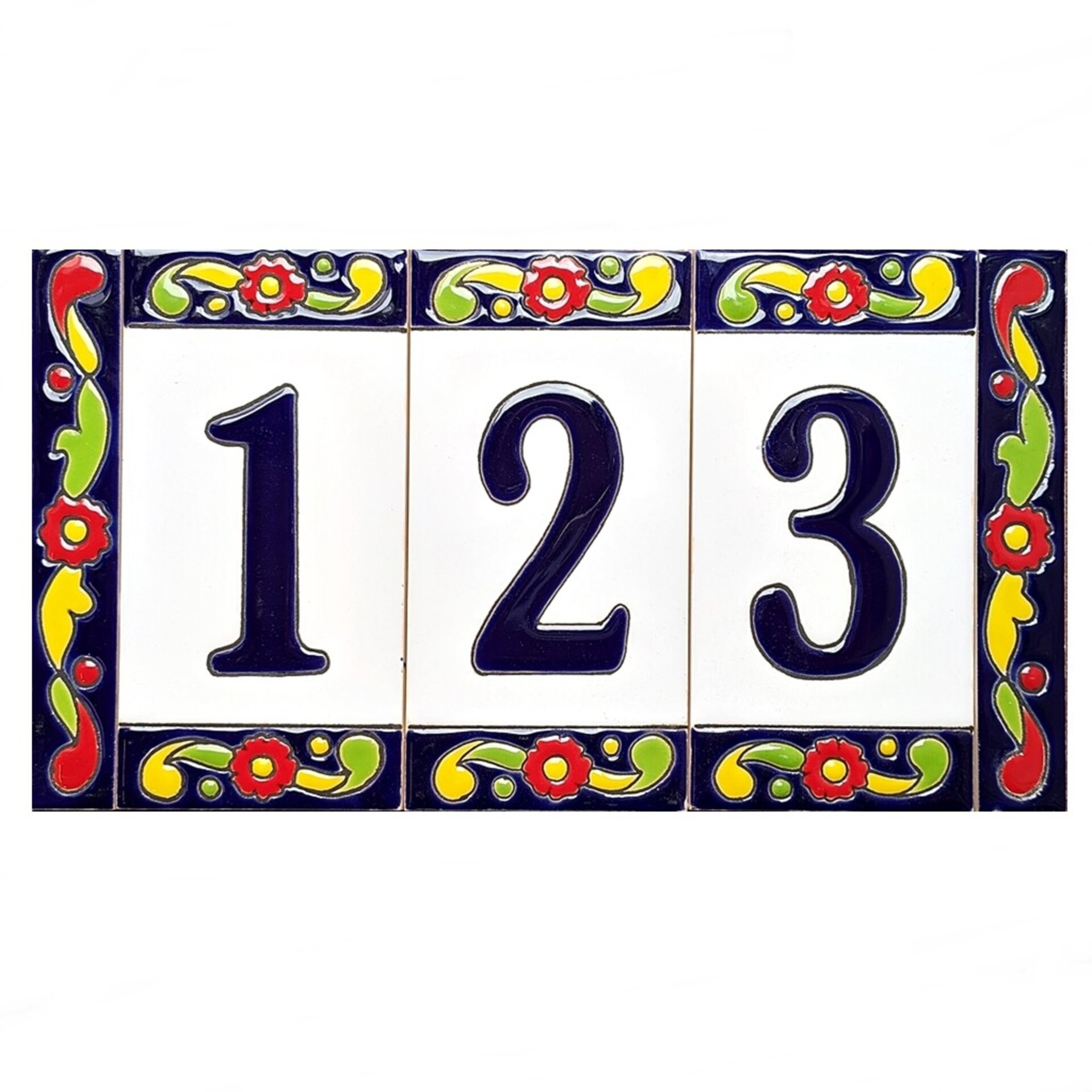 Letras y Números modelo "FLORES-G" - 15cm. (6") - 7