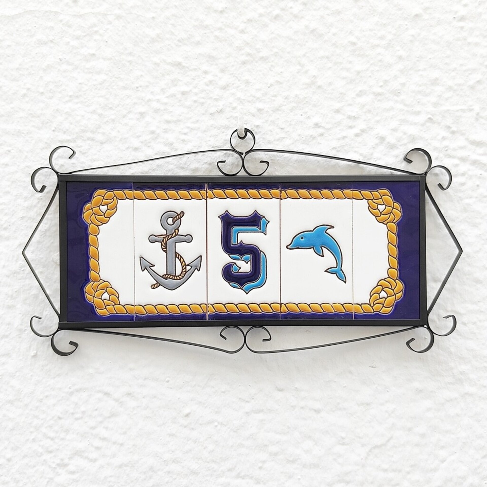 Números modelo "MARITIMO" - 11cm. (2.1") - 3