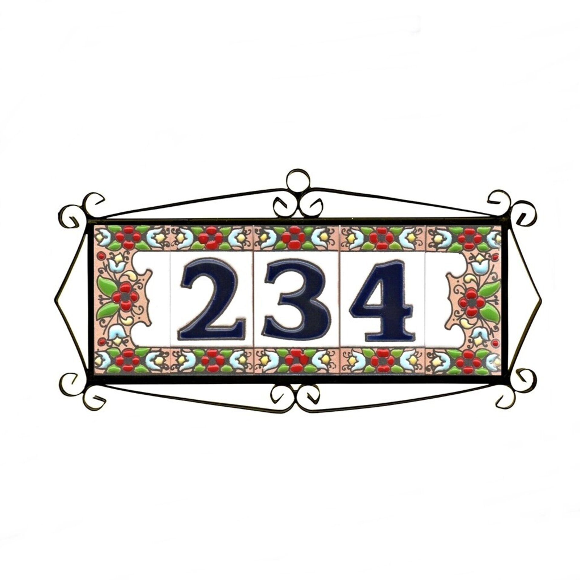 Letras y Números modelo "FLORES" - 7,5cm. (3") - 9