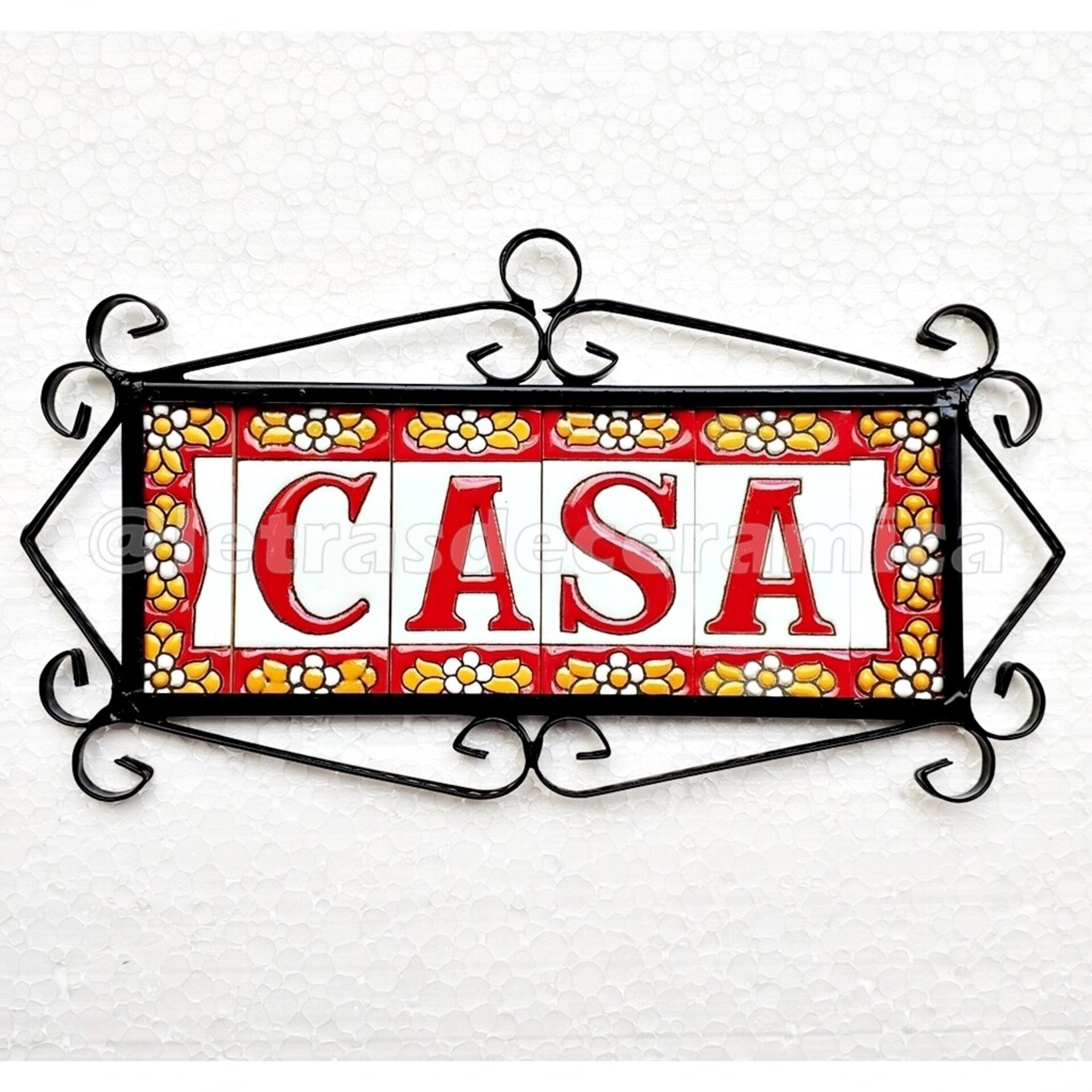 Letras y Números modelo "ROJAS" - 7,5cm. (3") - 6