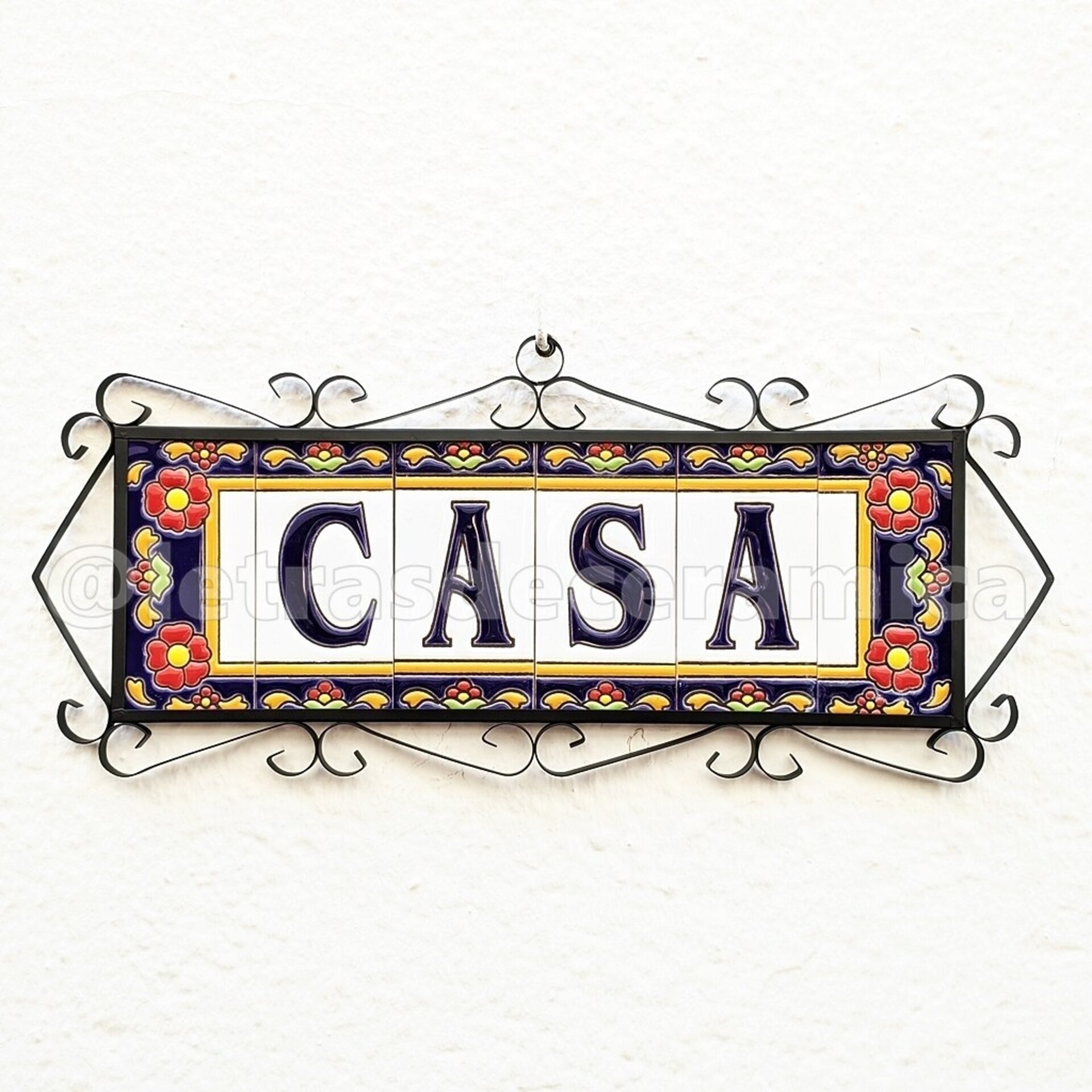 Letras y Números modelo "FlorMRB" - 11cm. (2.1") - 6