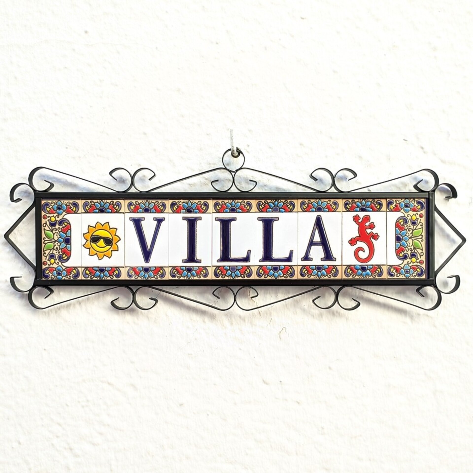 Letras y Números modelo "FLOR-AZUL" - 7,5cm. (3") - 4