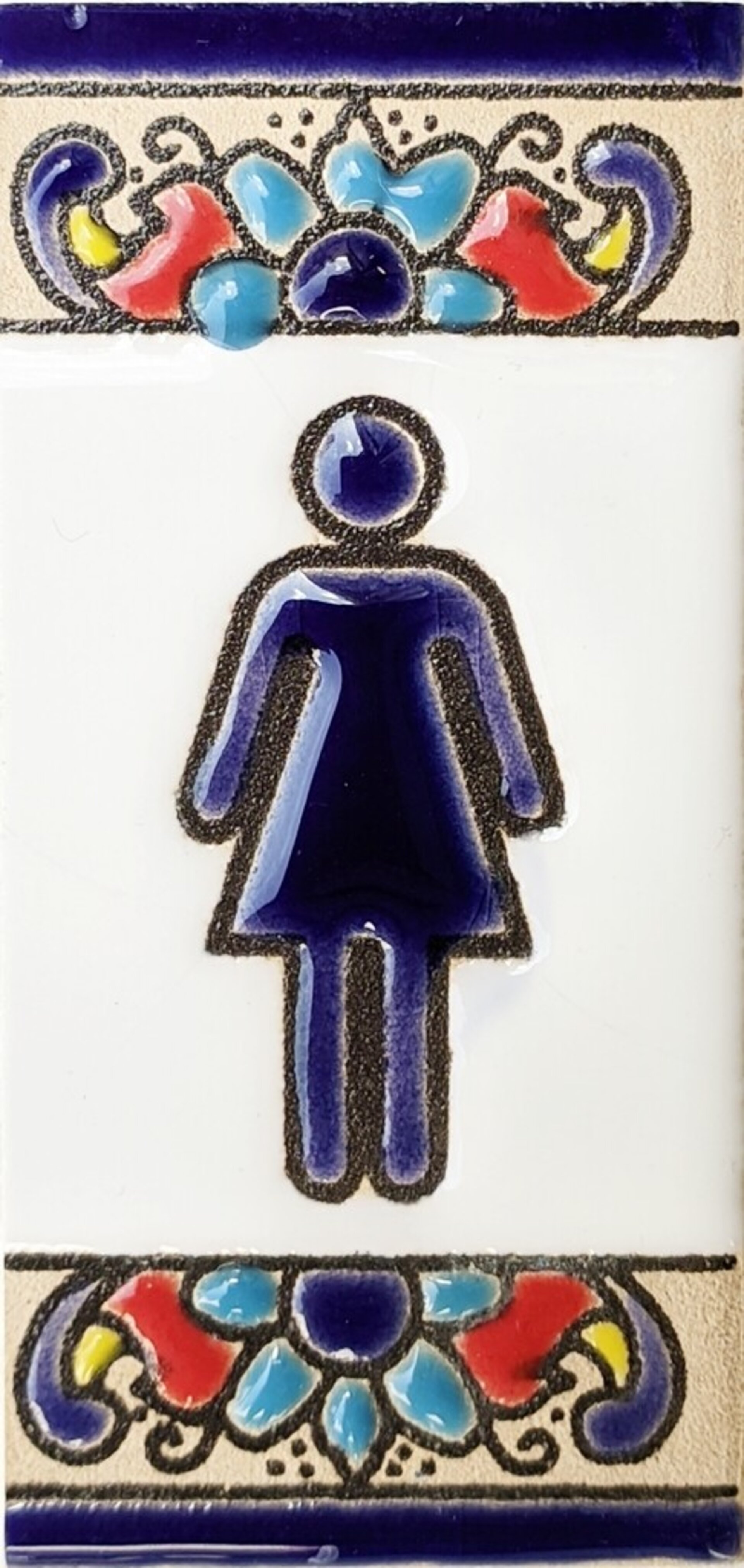 Letras y Números modelo "FLOR-AZUL" - 7,5cm. (3") - 10