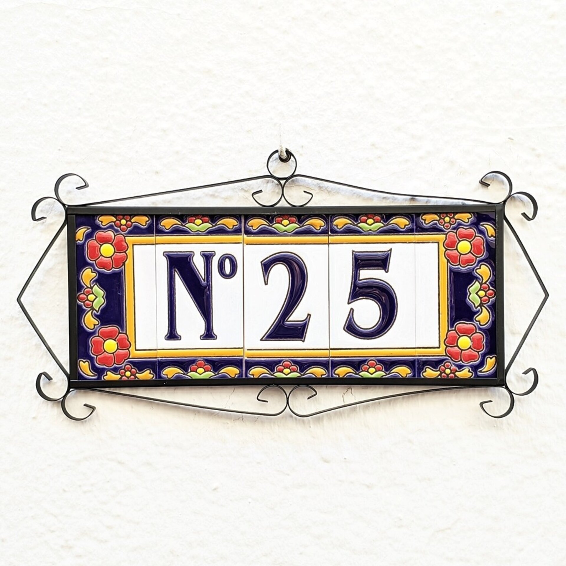 Letras y Números modelo "FlorMRB" - 11cm. (2.1") - 8