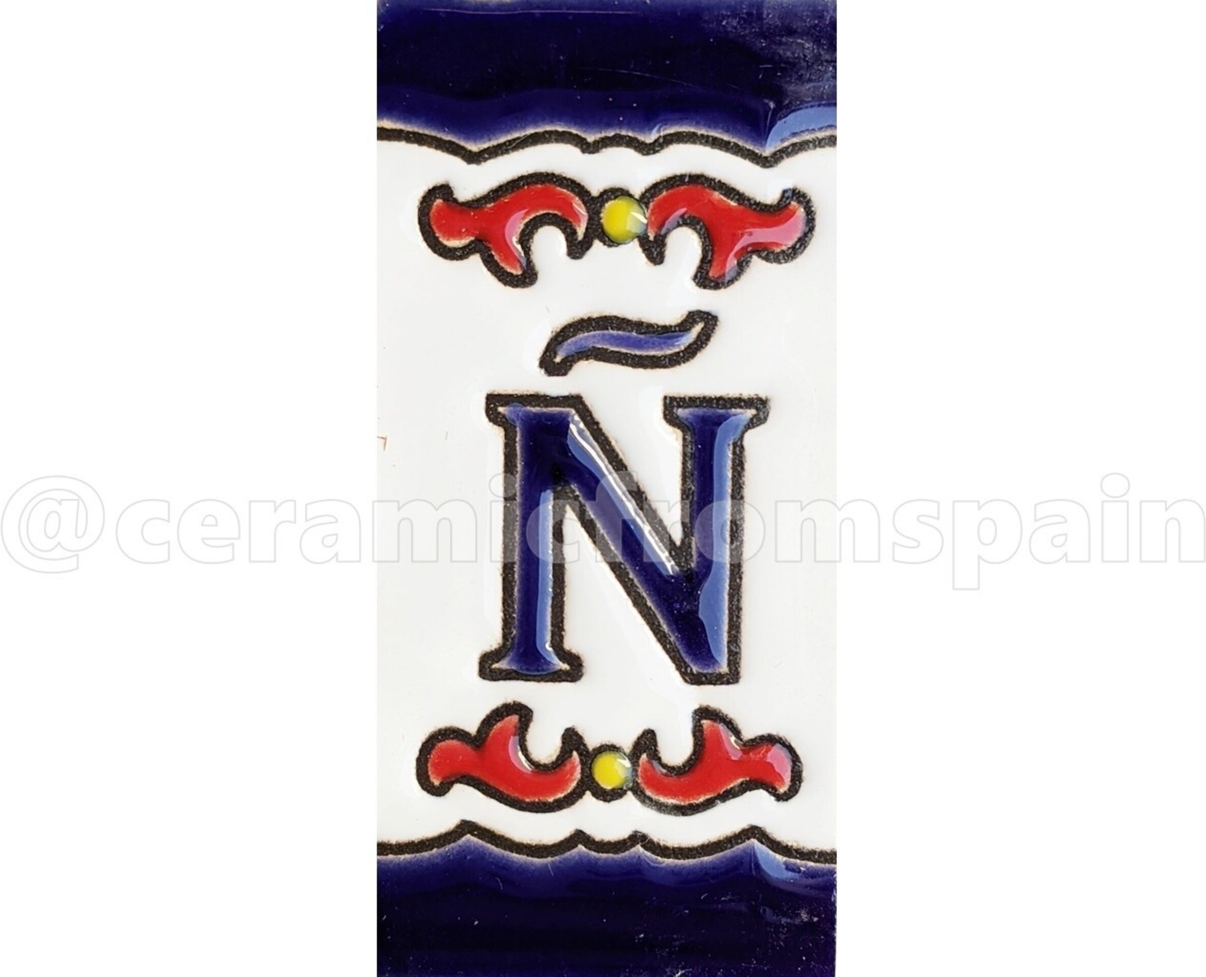 Letras y Números modelo "RenacRoj" - 7,5cm. (3") - 9