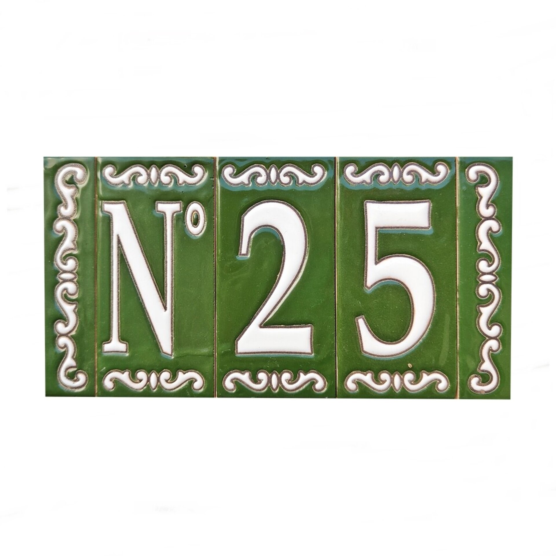 Letras y Números modelo "OLIVO" - 11cm. (2.1") - 12