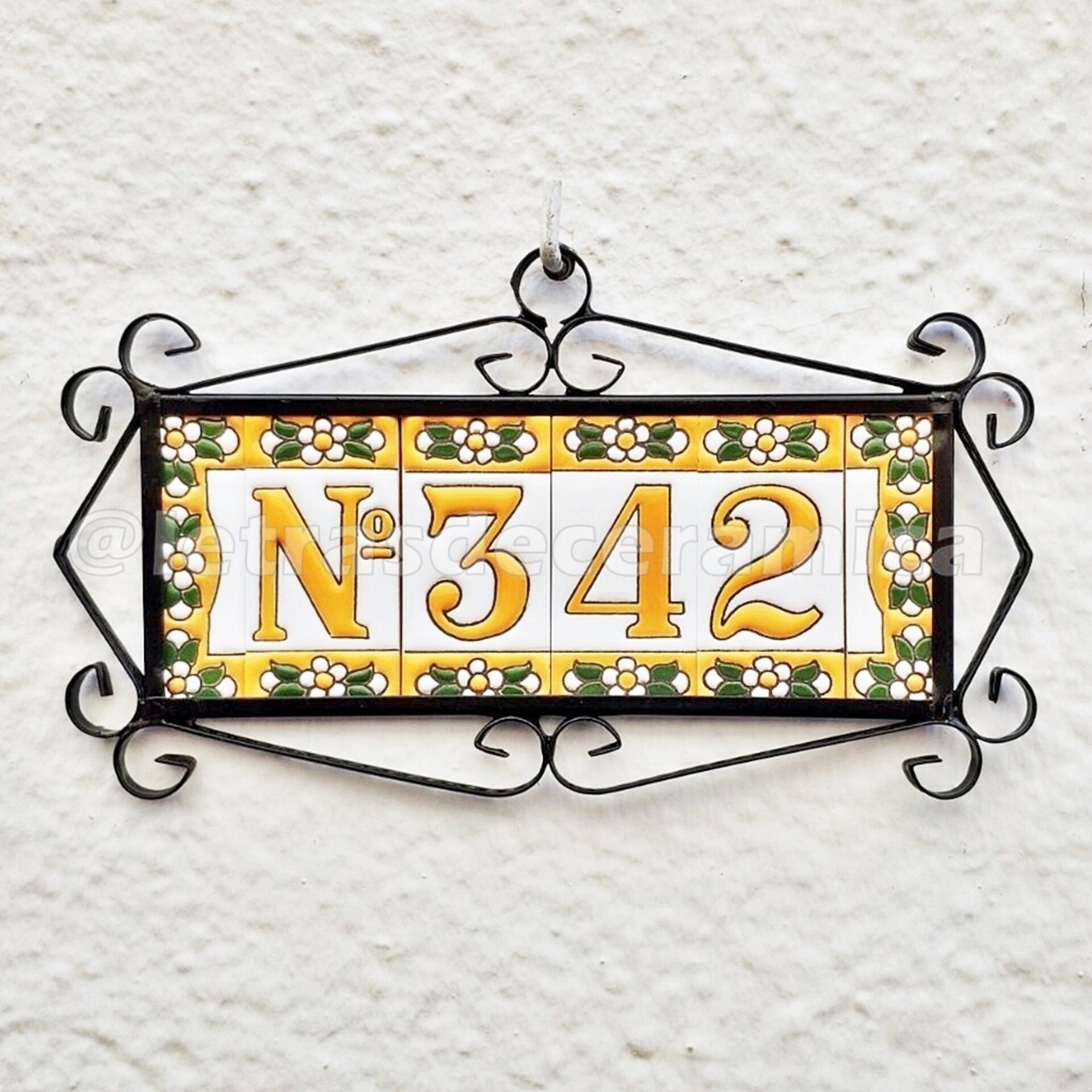 Letras y Números modelo "AMARILLAS" - 7,5cm. (3") - 8