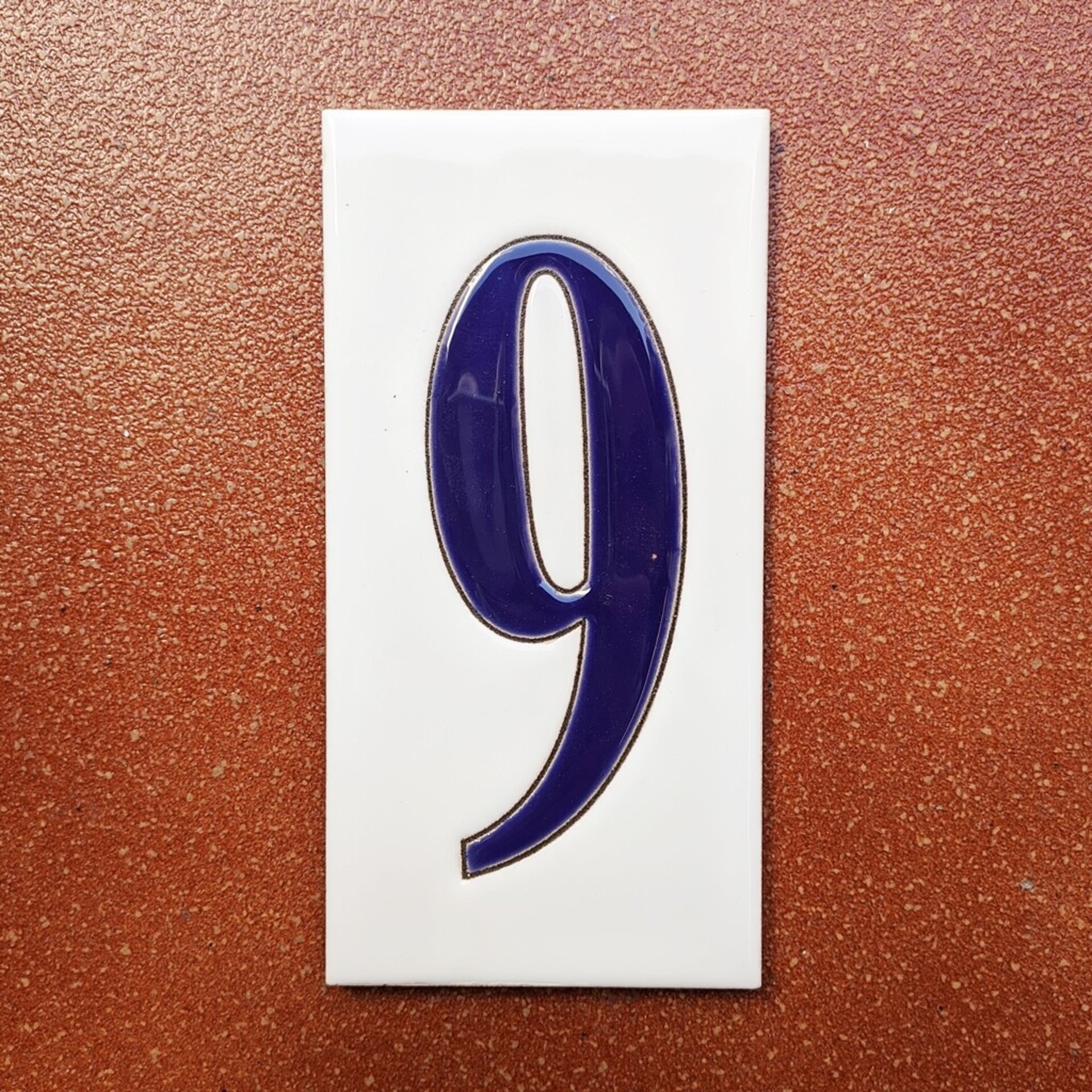 Números simples "AZULES" - 15cm. (6") - 14