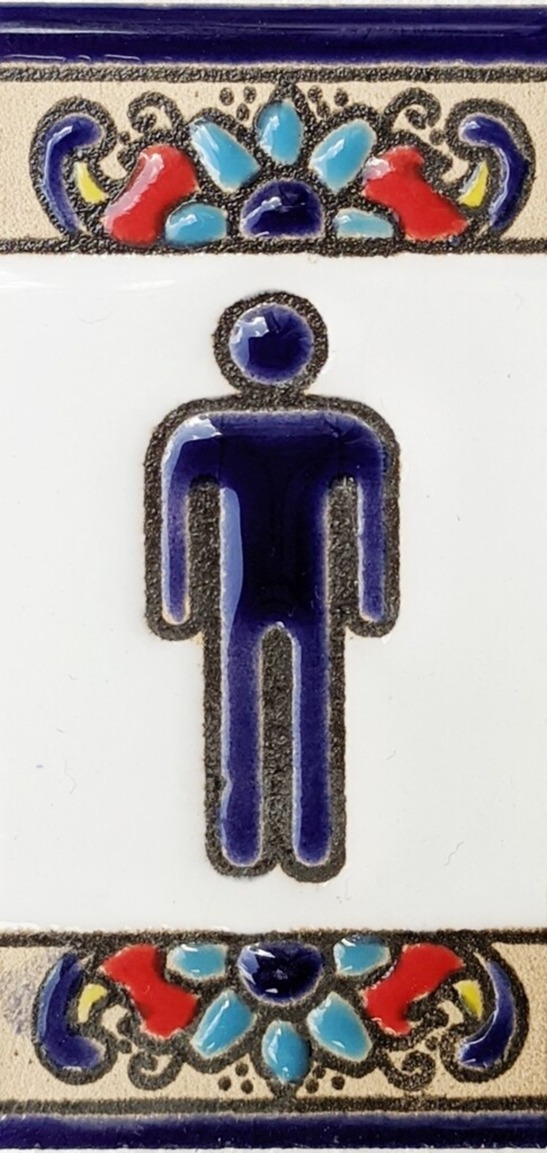 Letras y Números modelo "FLOR-AZUL" - 7,5cm. (3") - 12