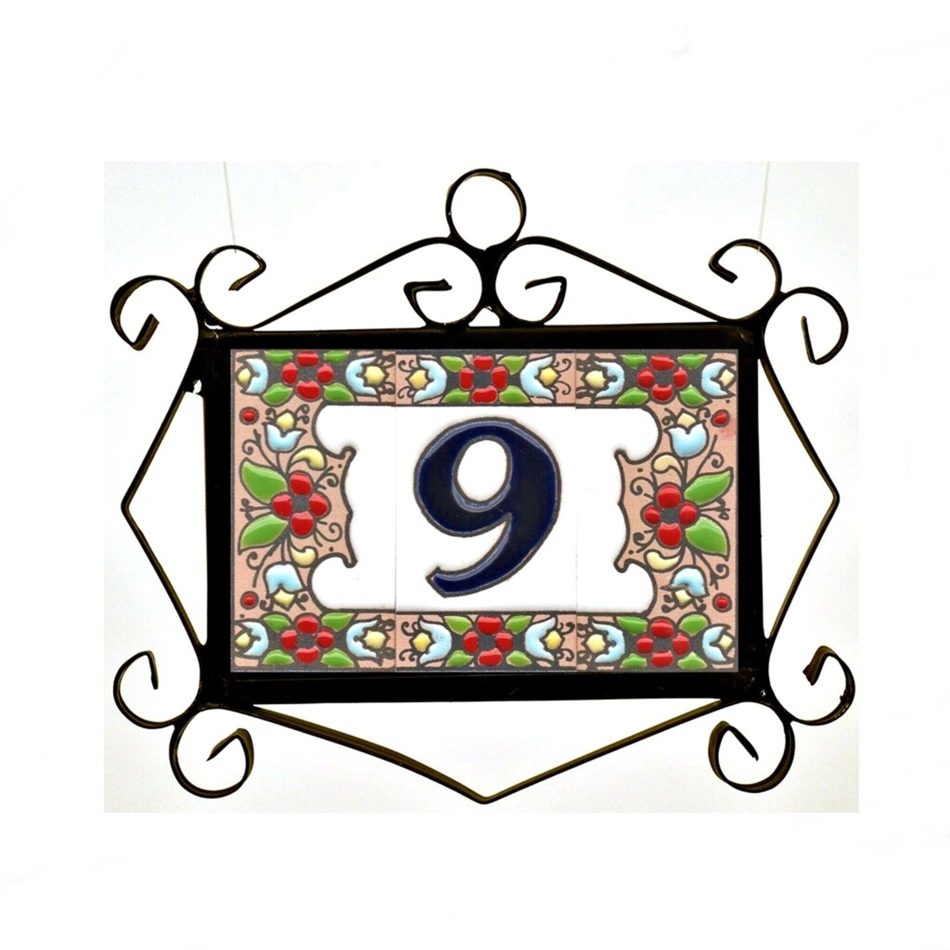 Letras y Números modelo "FLORES" - 7,5cm. (3") - 13