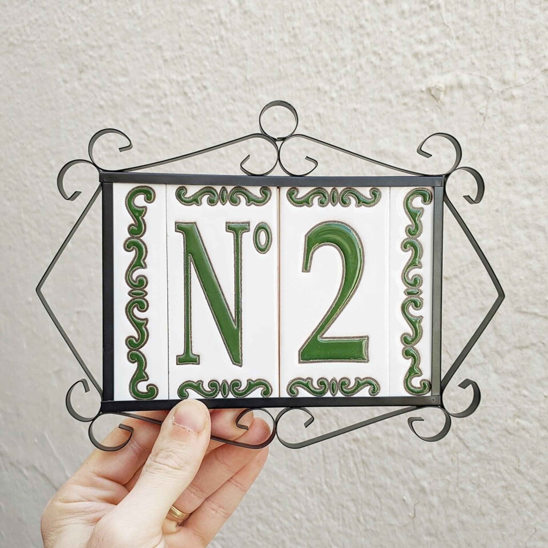 Letras y Números modelo "BOSQUE-VERDE" - 11cm. (2.1") - 6