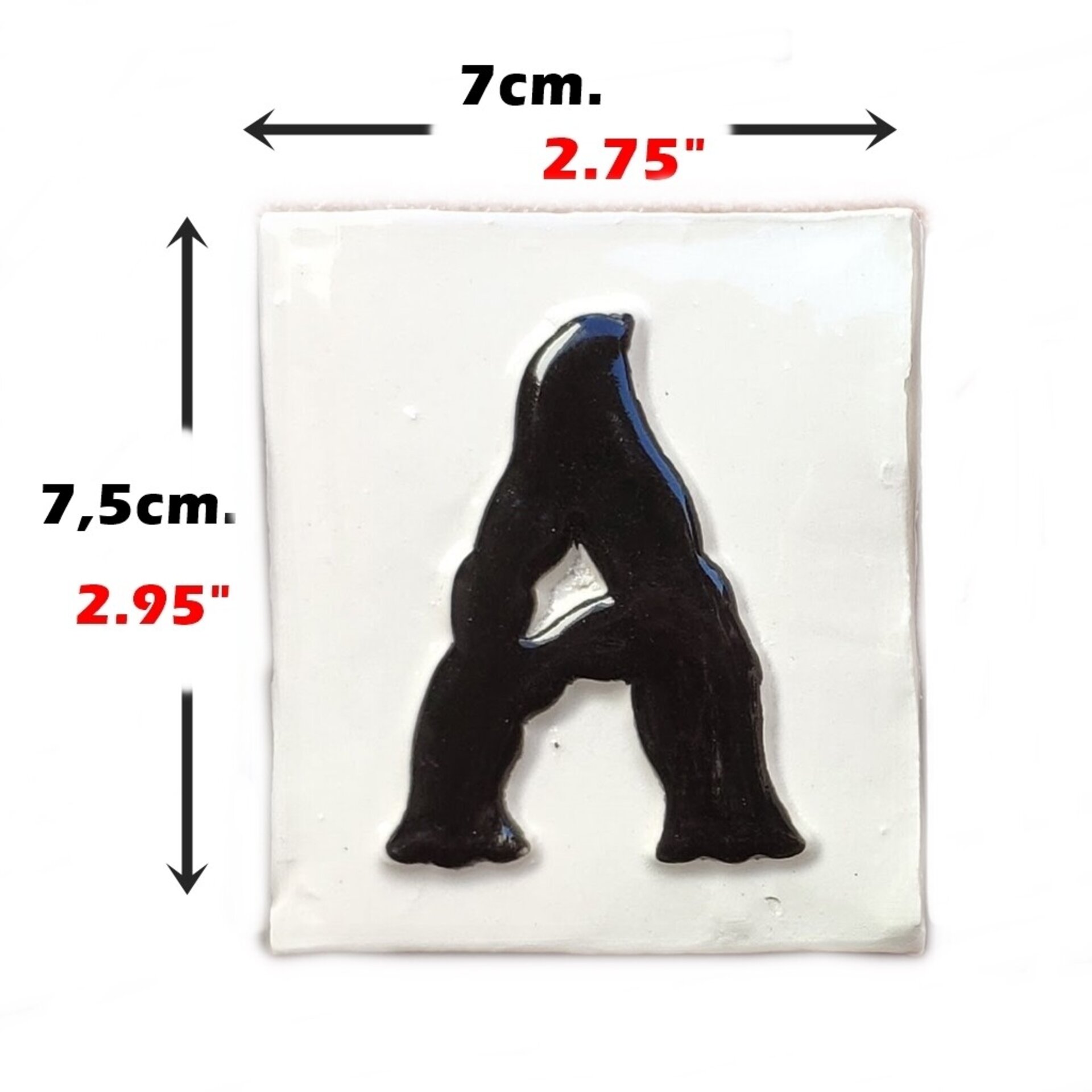 Letras y Números modelo "CLÁSICA-Negra" - 7,5cm. (3") - 3