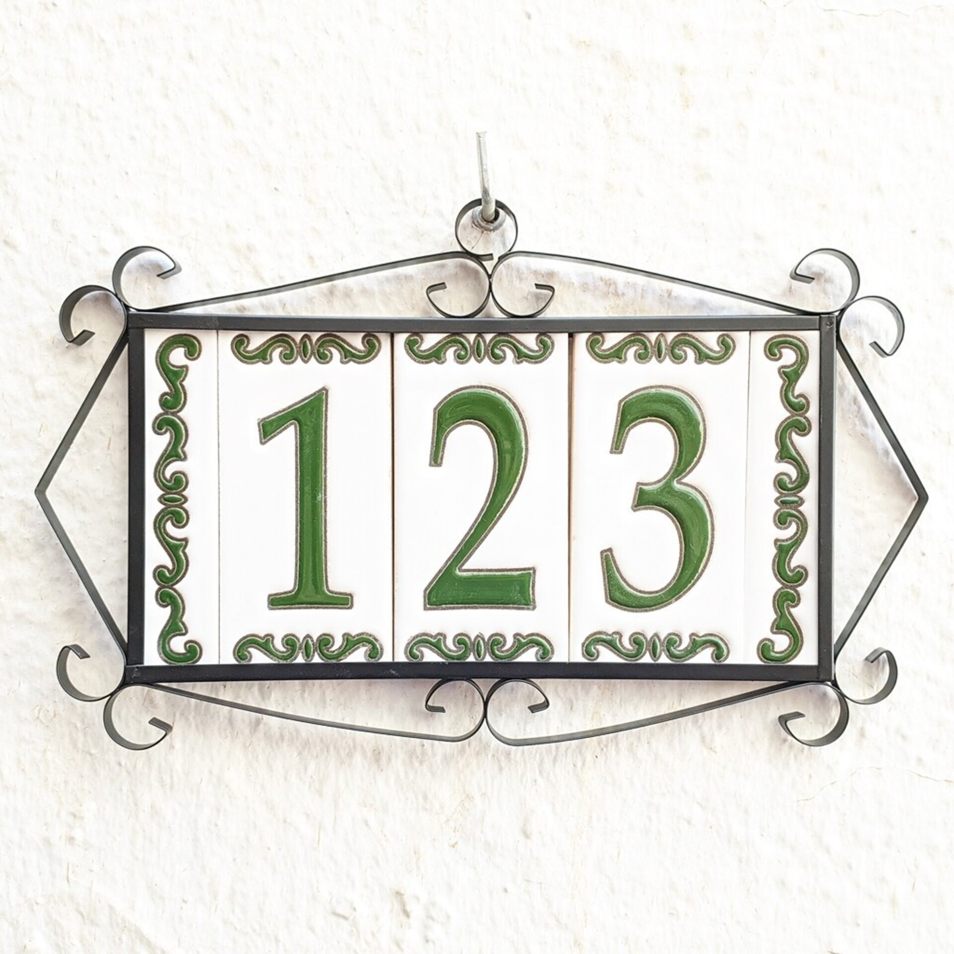 Letras y Números modelo "BOSQUE-VERDE" - 11cm. (2.1") - 8