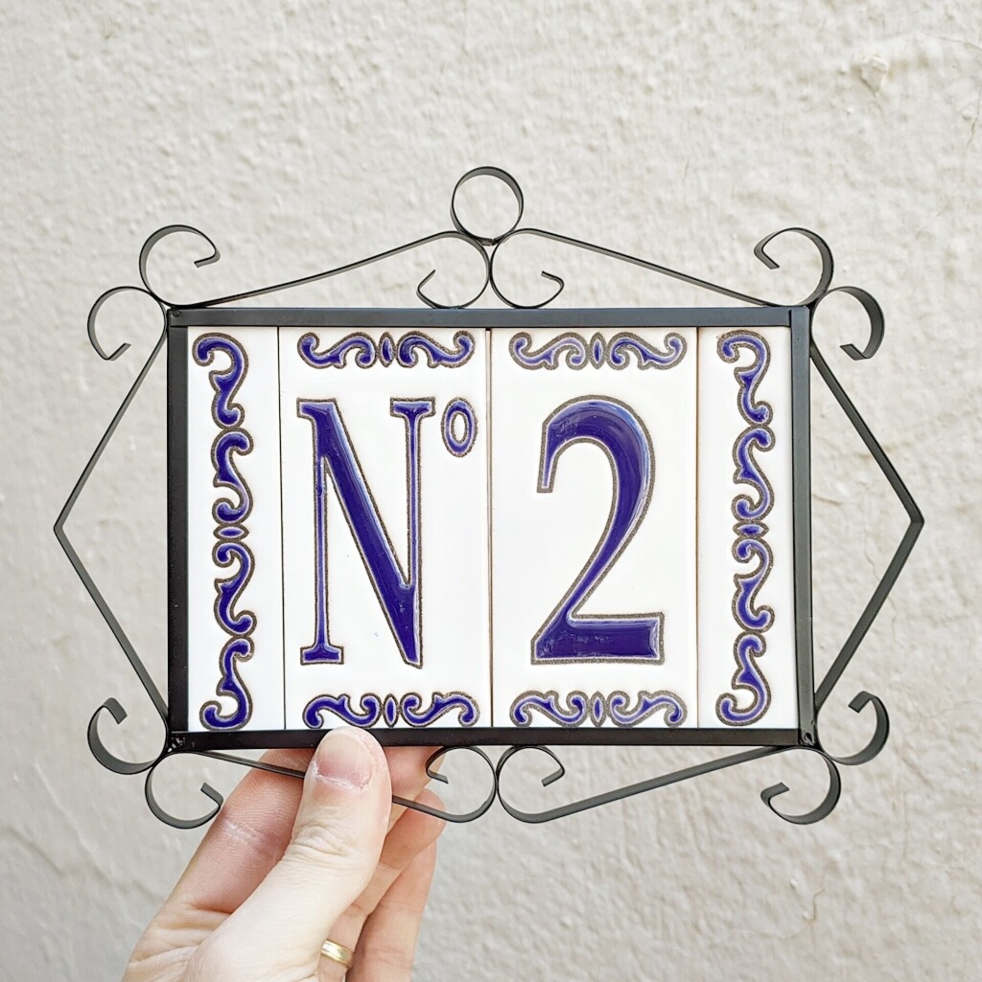 Letras y Números modelo "MAR-AZUL" - 11cm. (2.1") - 11