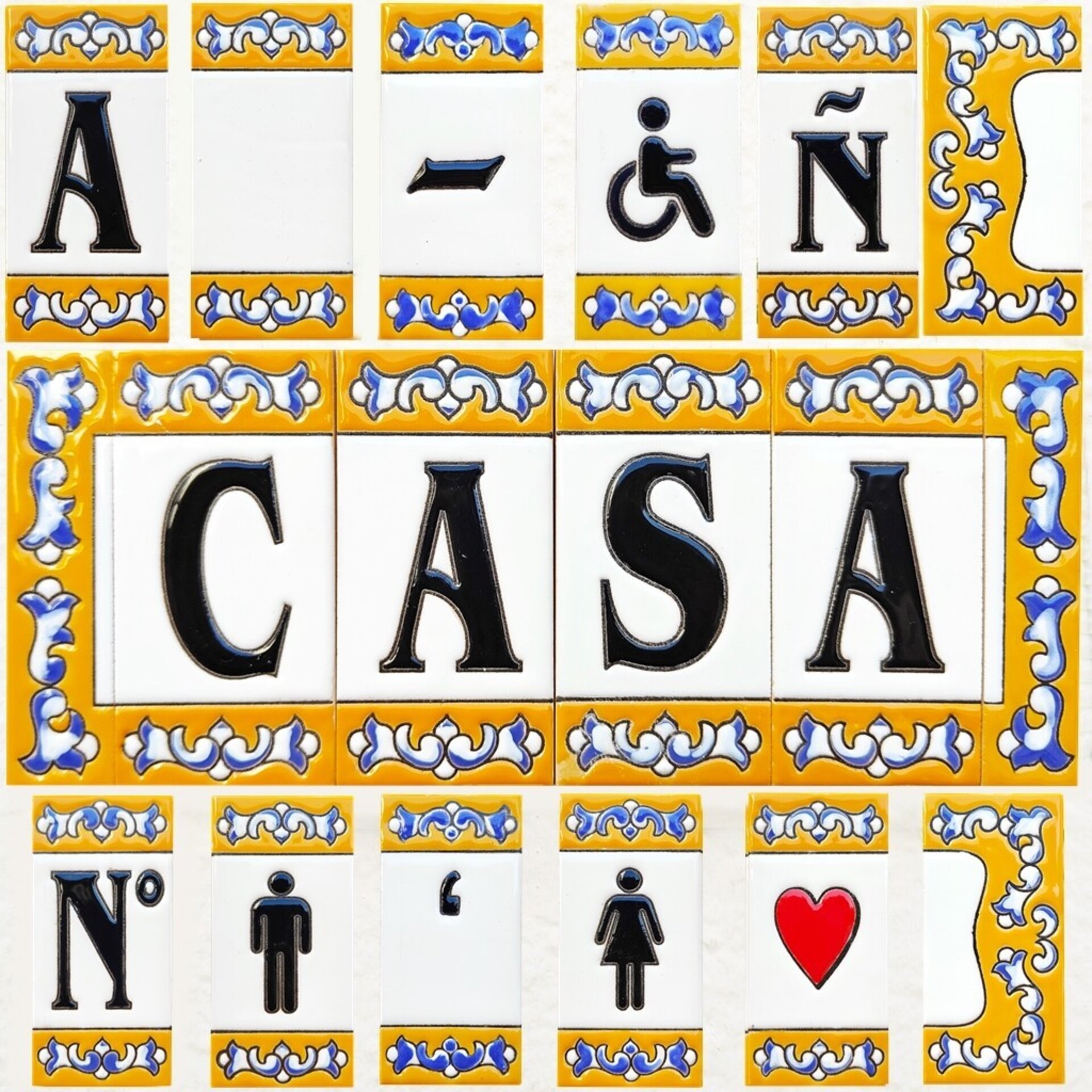 Letras y Números modelo "RENACIMIENTO" - 11cm. (2.1") - 1