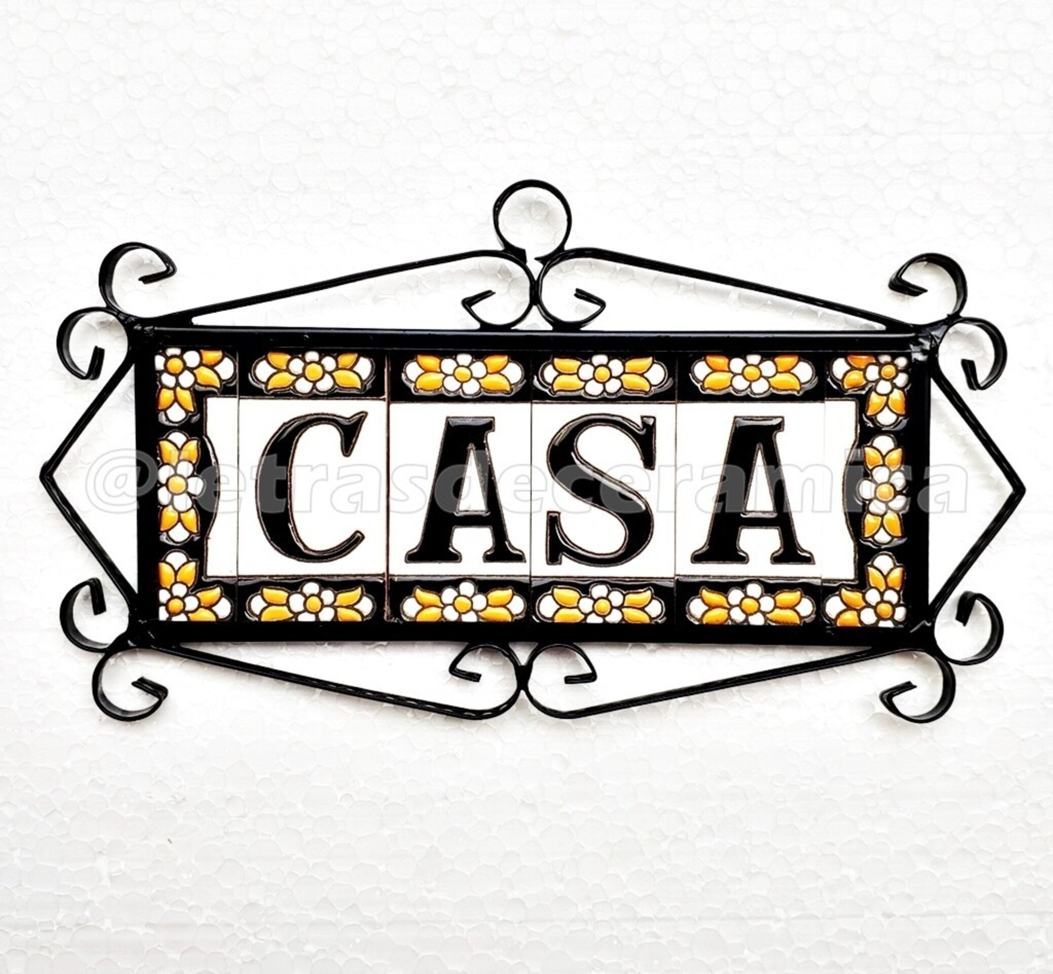 Letras y Números modelo "NEGRAS" - 7,5cm. (3") - 6