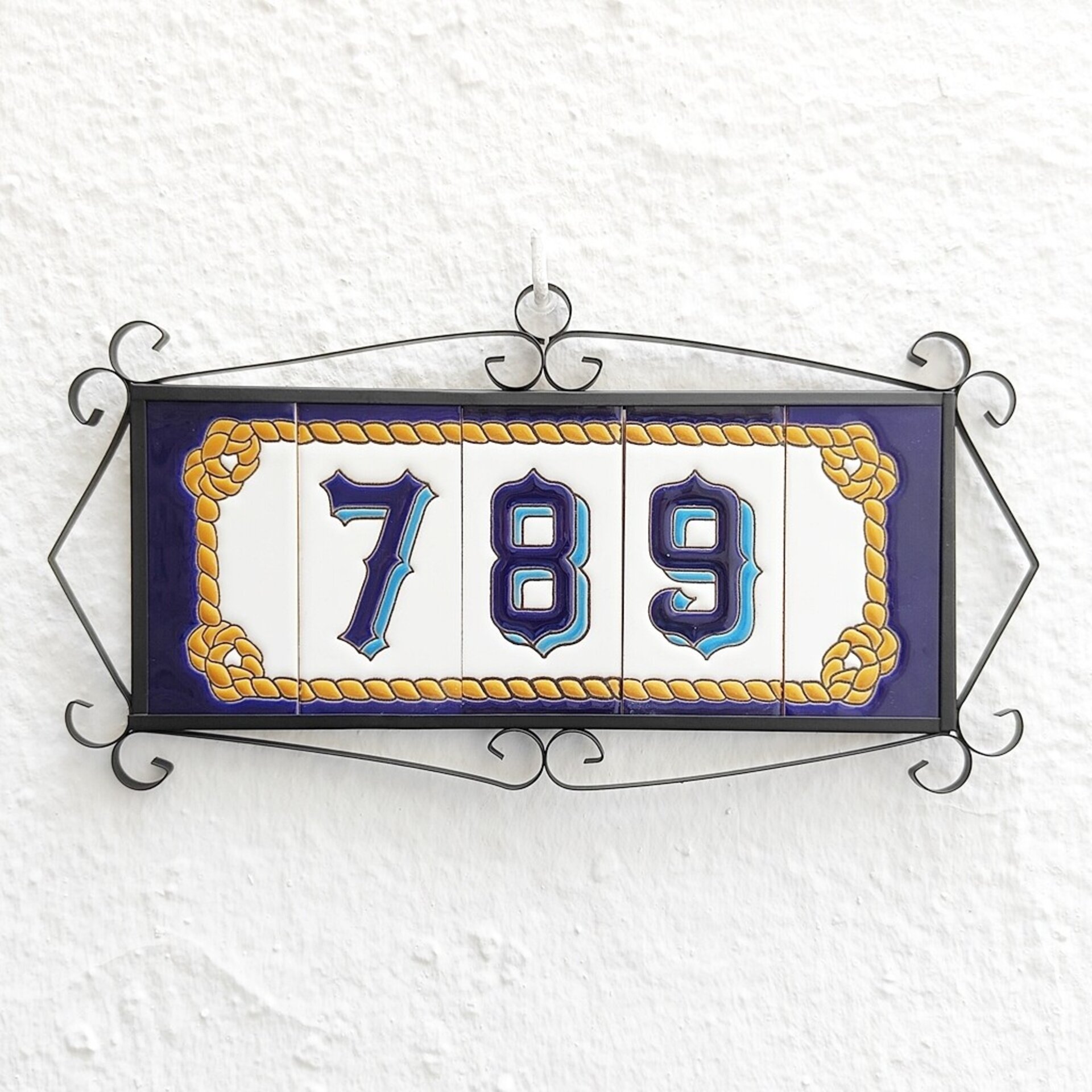 Números modelo "MARITIMO" - 11cm. (2.1") - 6