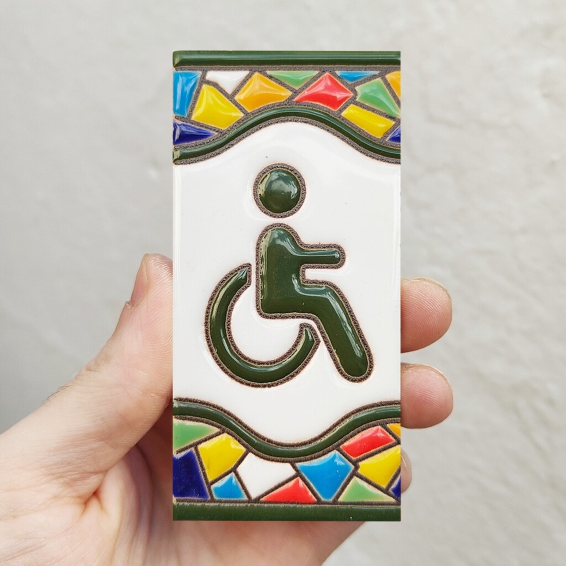 Letras y Números modelo "RONDA-MVerde" - 11cm. (2.1") - 7