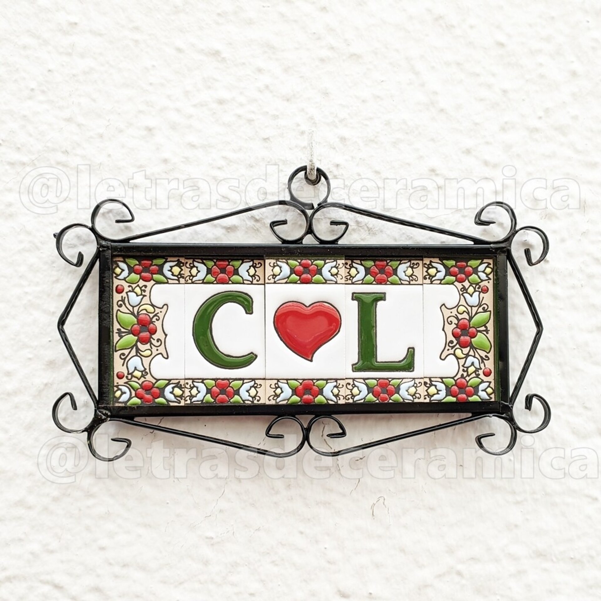 Letras y Números modelo "JARDIN" - 7,5cm. (3") - 8