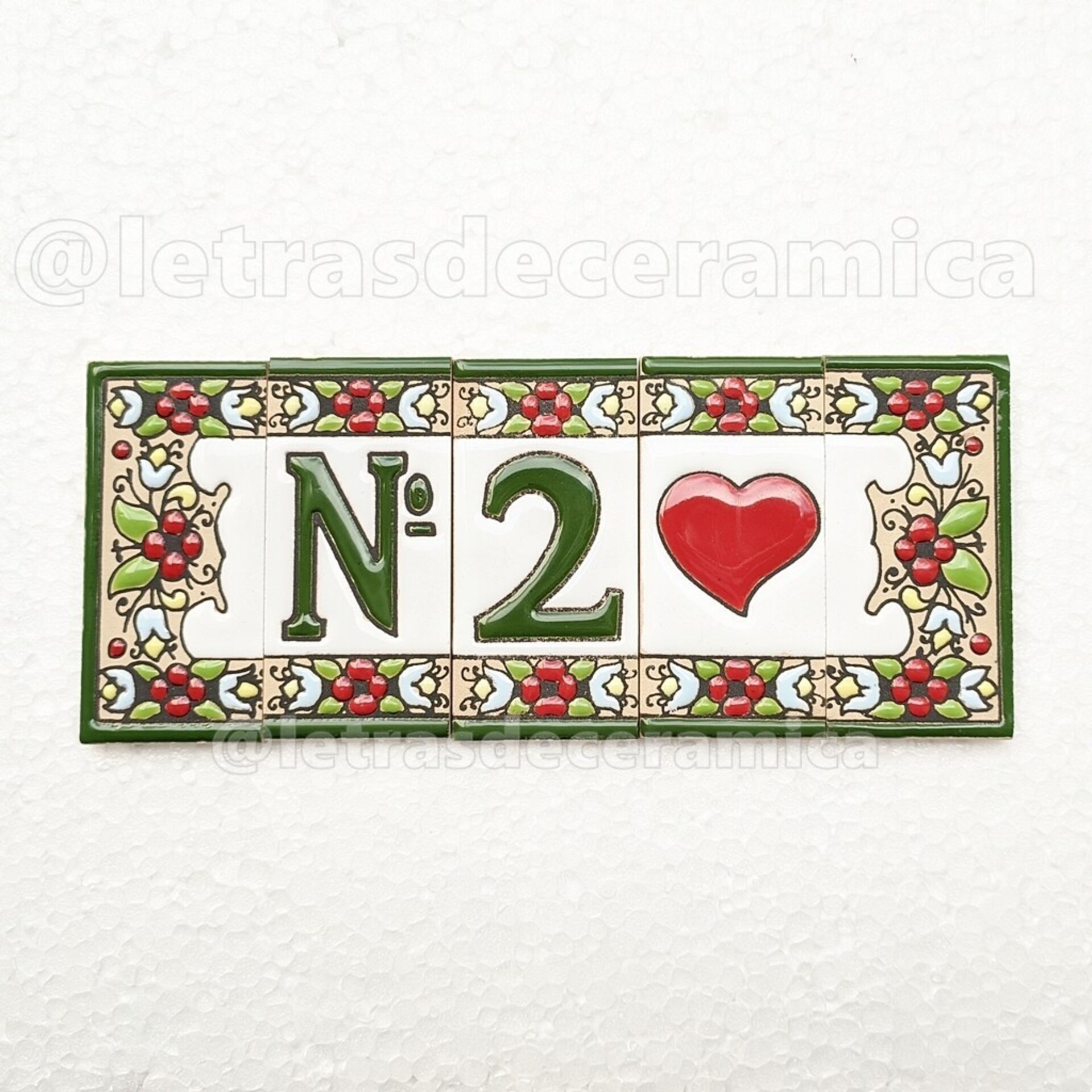 Letras y Números modelo "JARDIN" - 7,5cm. (3") - 12