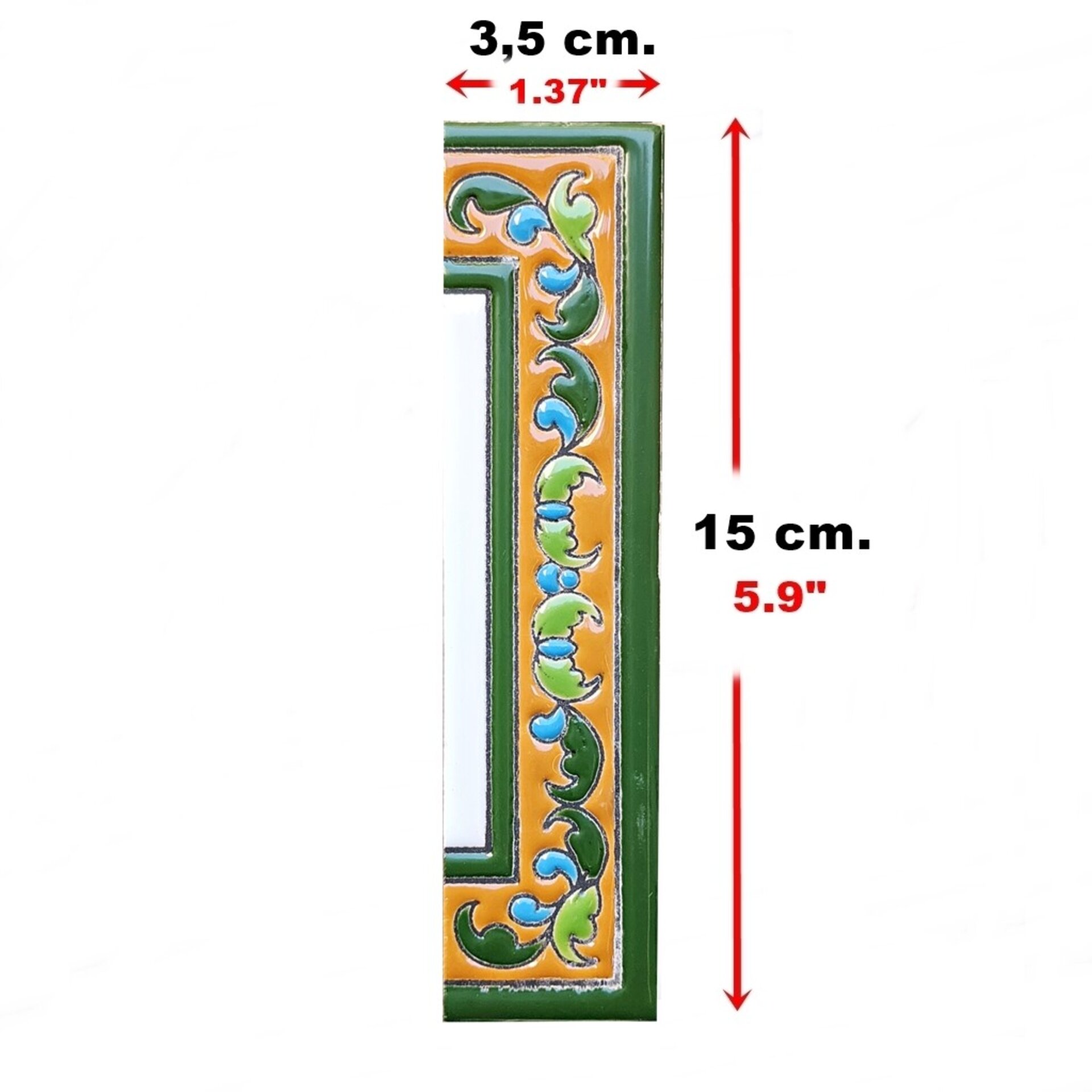 Letras y Números modelo "RENACIMIENTO-GV" - 15cm. (6") - 4