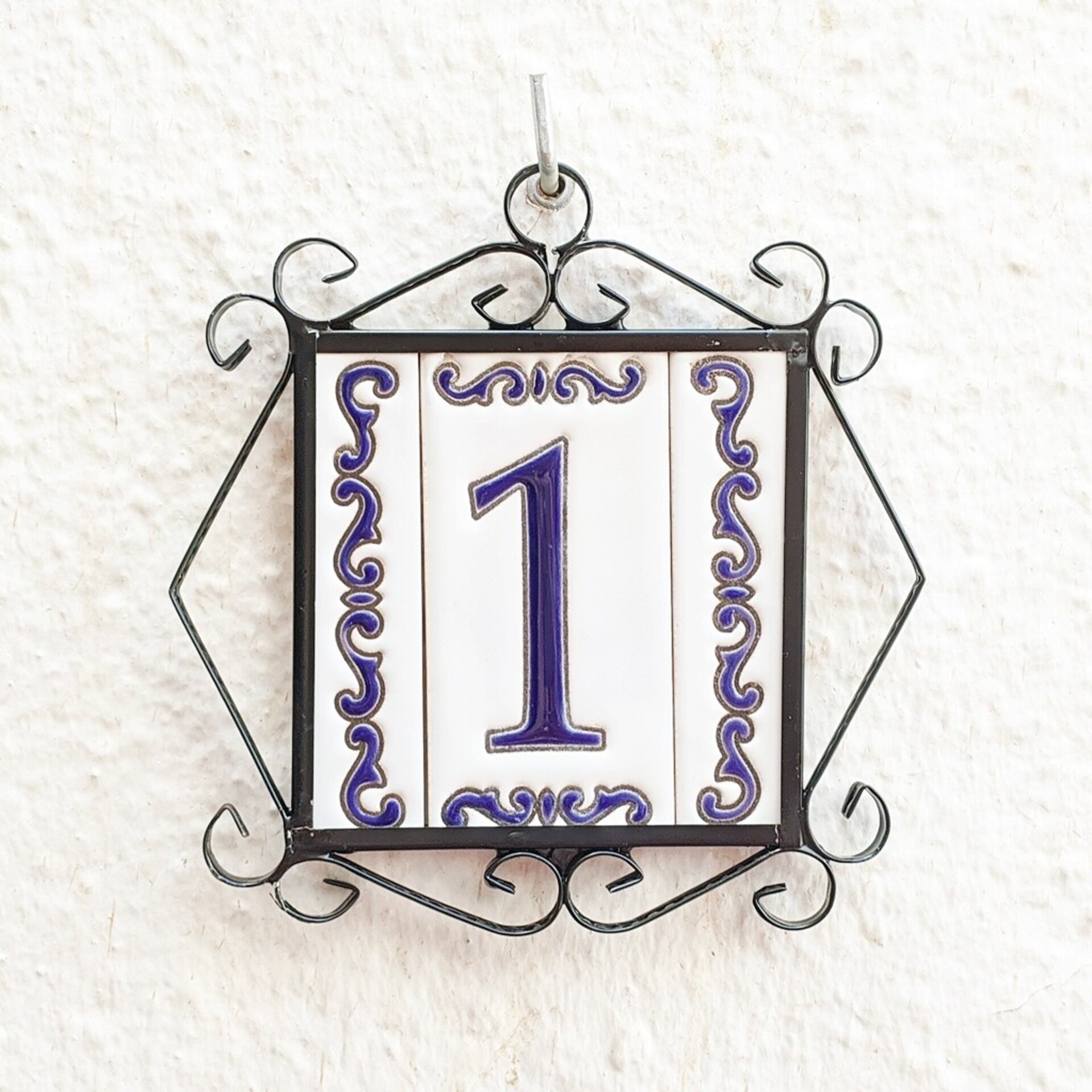 Letras y Números modelo "MAR-AZUL" - 11cm. (2.1") - 10