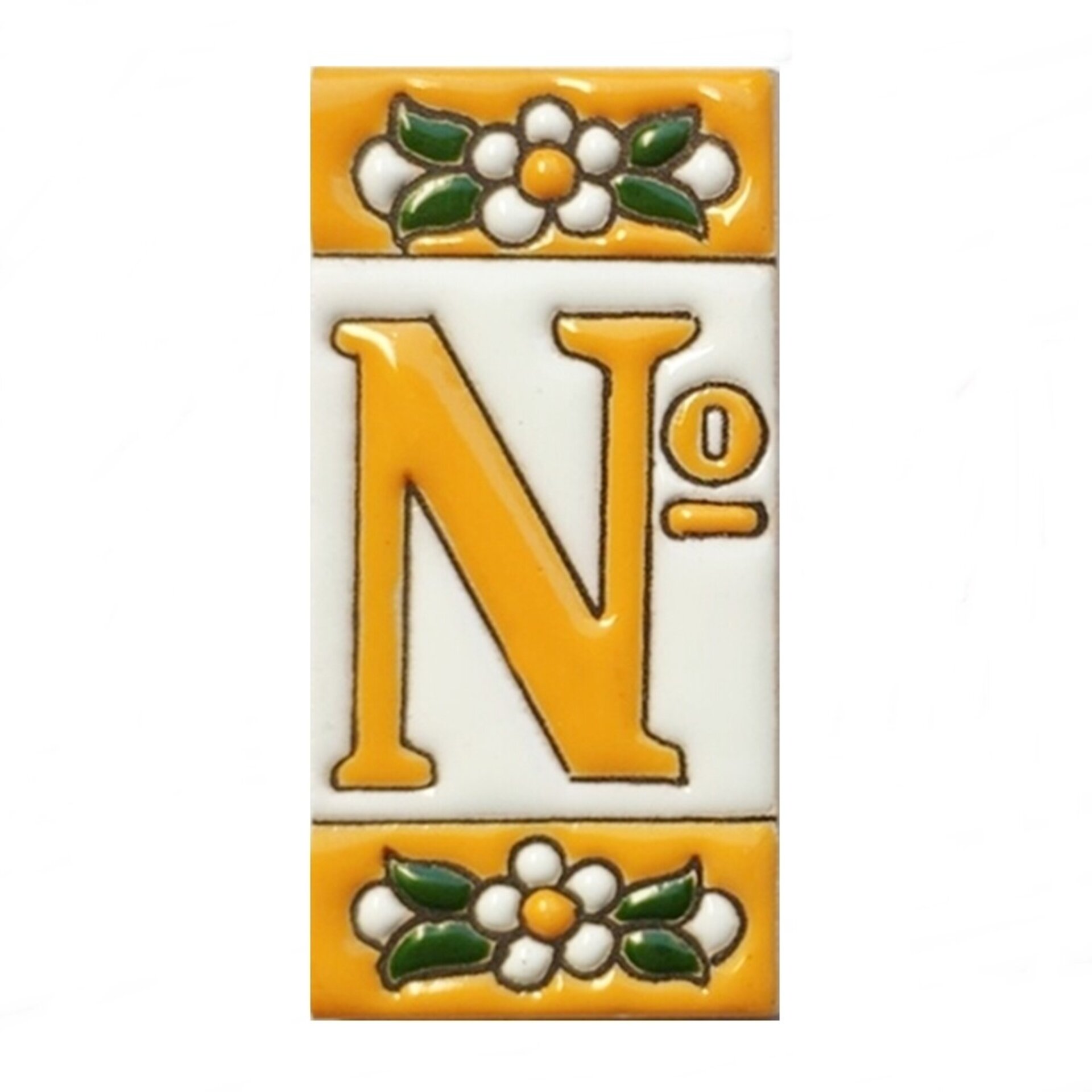 Letras y Números modelo "AMARILLAS" - 7,5cm. (3") - 4