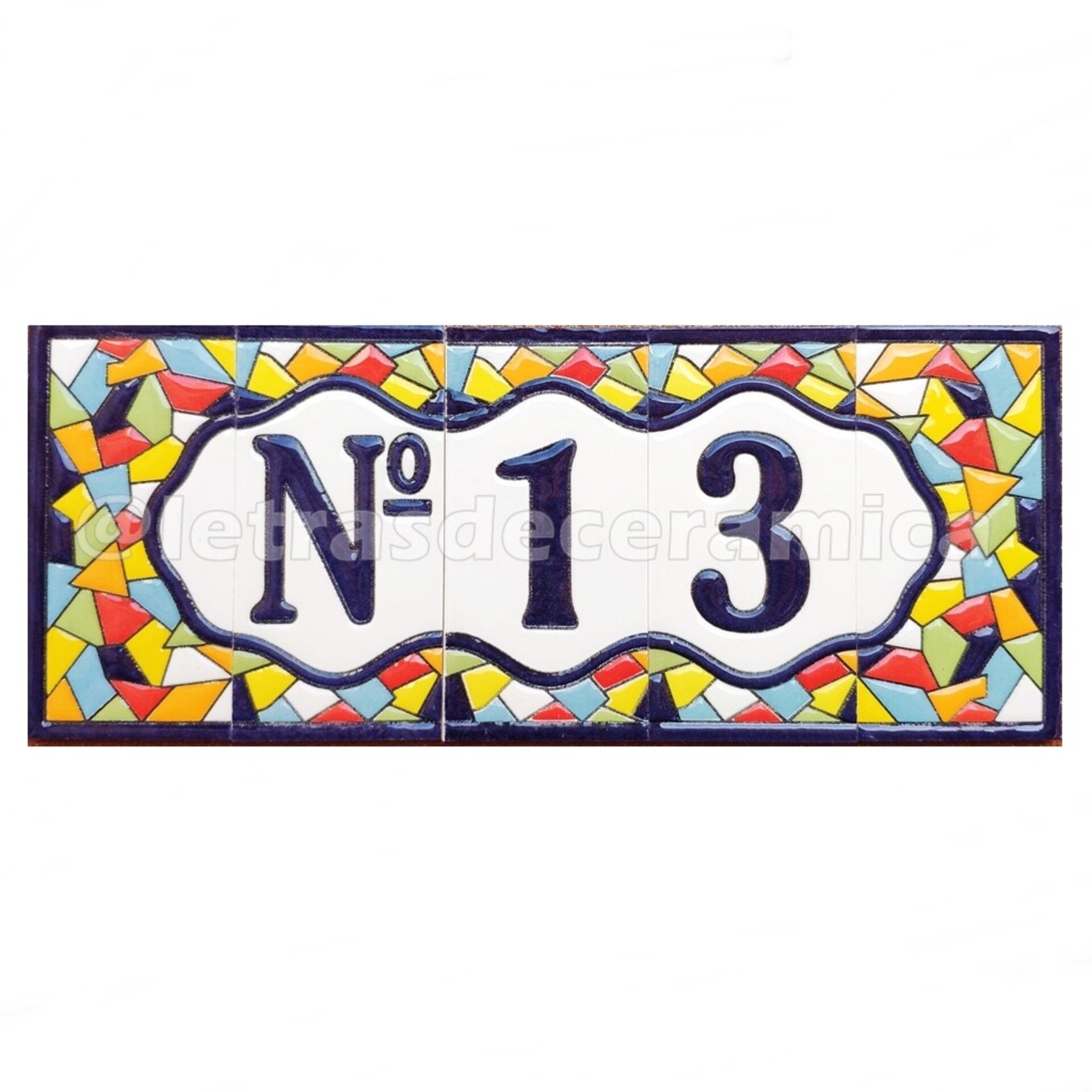 Letras y Números modelo "BARCELONA-M" - 11cm. (2.1") - 25