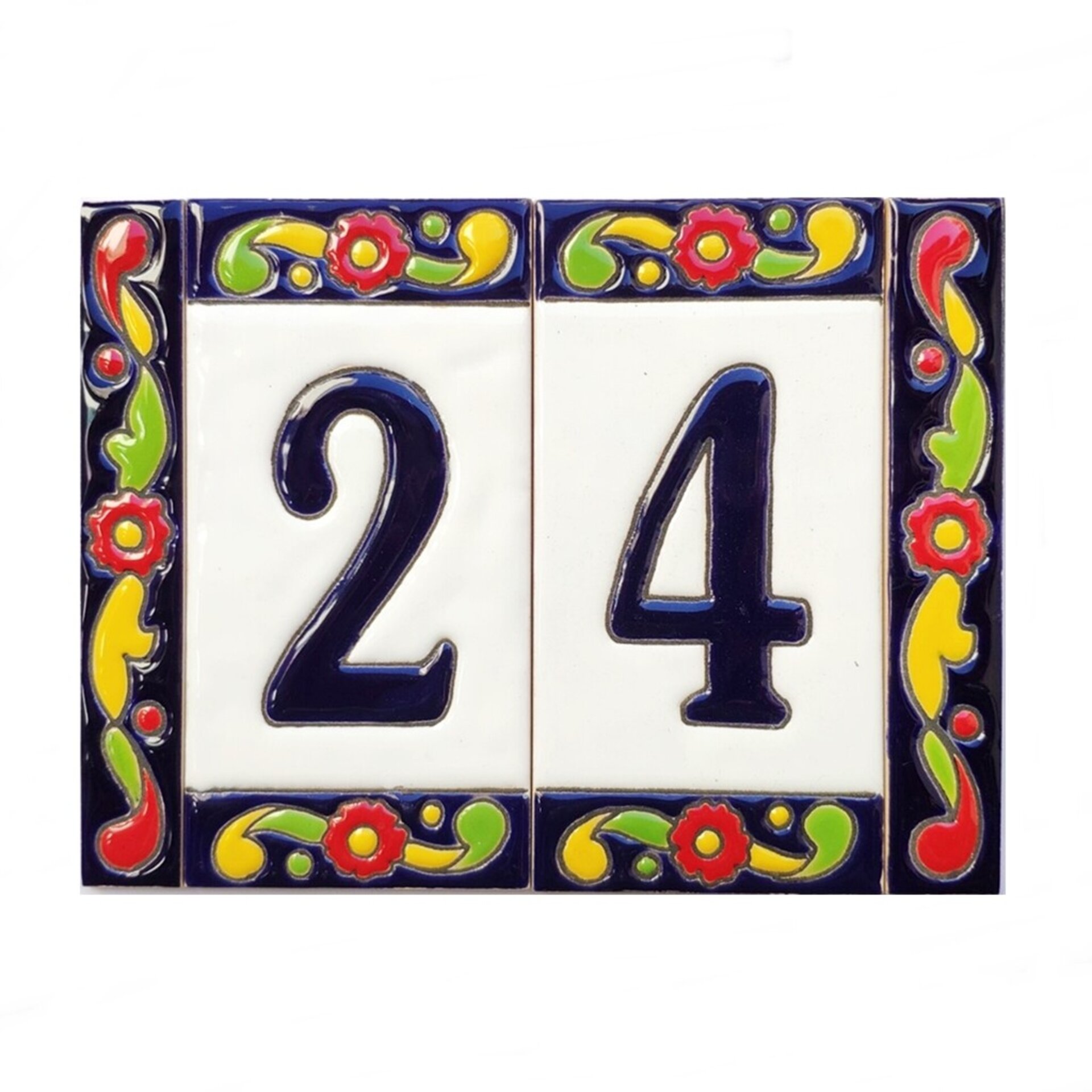 Letras y Números modelo "FLORES-G" - 15cm. (6") - 4